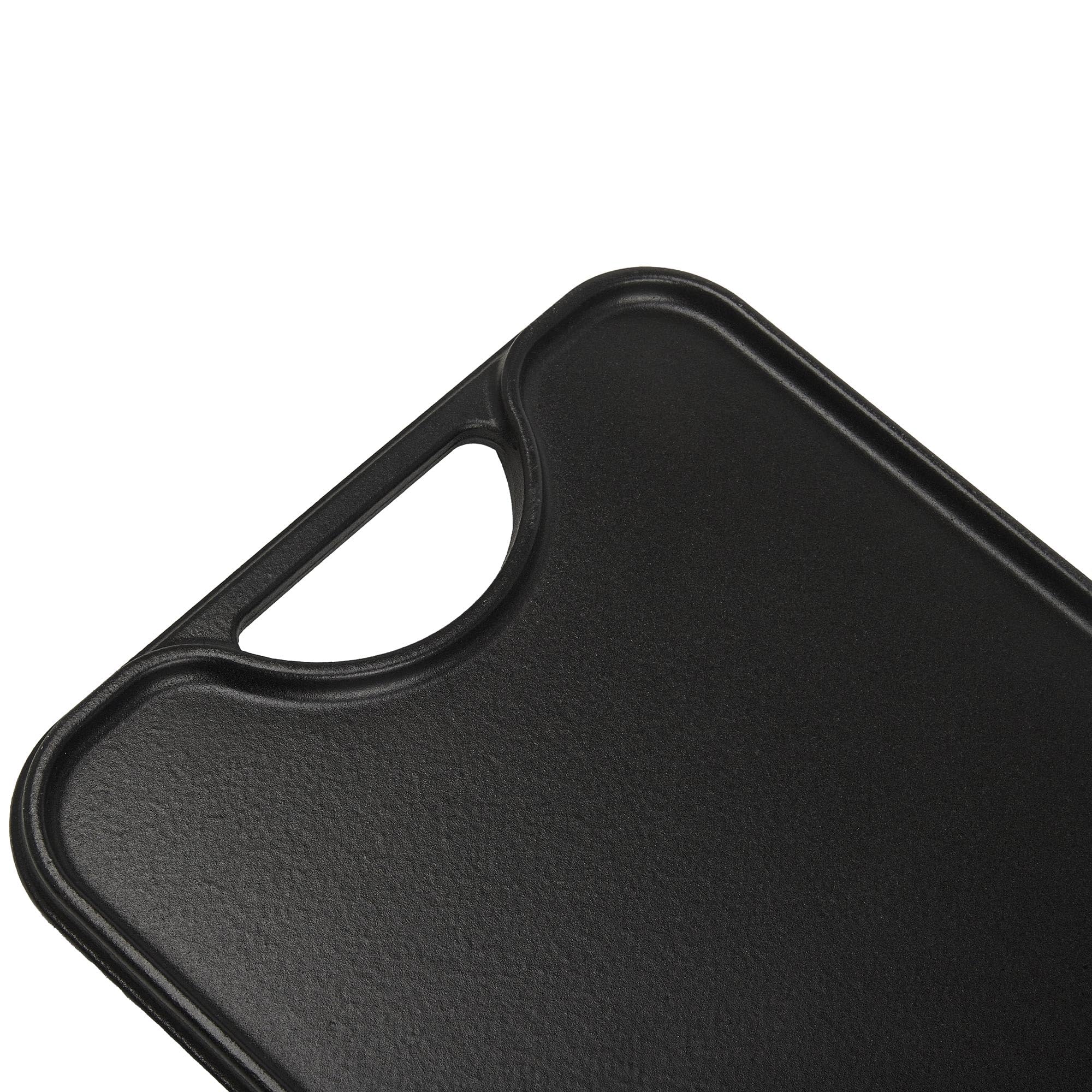 VICTORIA Bistecchiera Ghisa Smaltata, Piastra per Grigliare Reversibile 47 X 25 cm per Fuoco, Barbecue, Forno, Vetroceramica, Gas, Priva di Sostanze Tossiche e senza PTFE