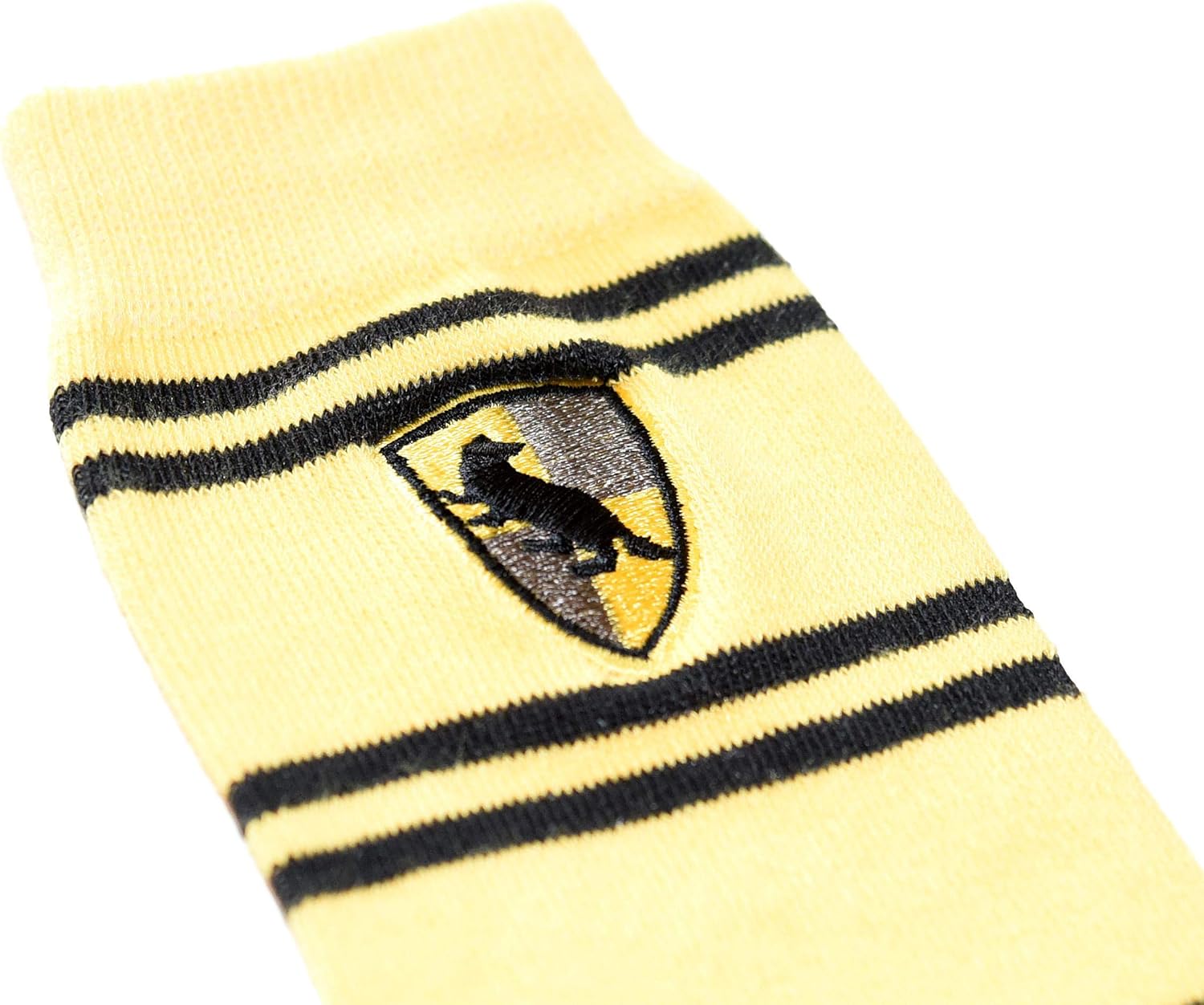 Harry Potter Hufflepuff Striped Juniors/Ladies Knee High Socks with Embroidered Crest : Clothing, Shoes & Jewelry