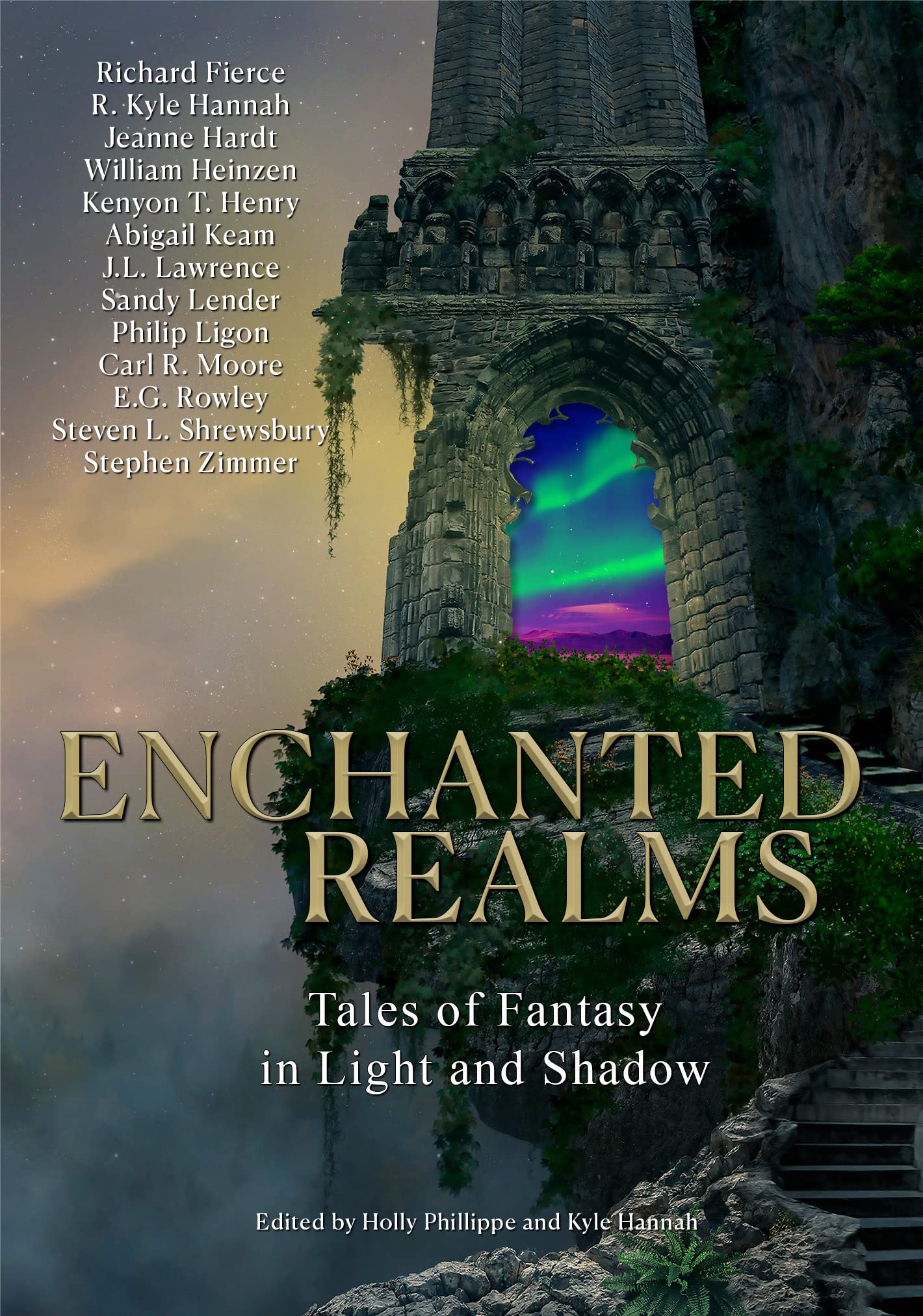 Cover of Enchanted Realms: Tales of Fantasy in Light and Shadow