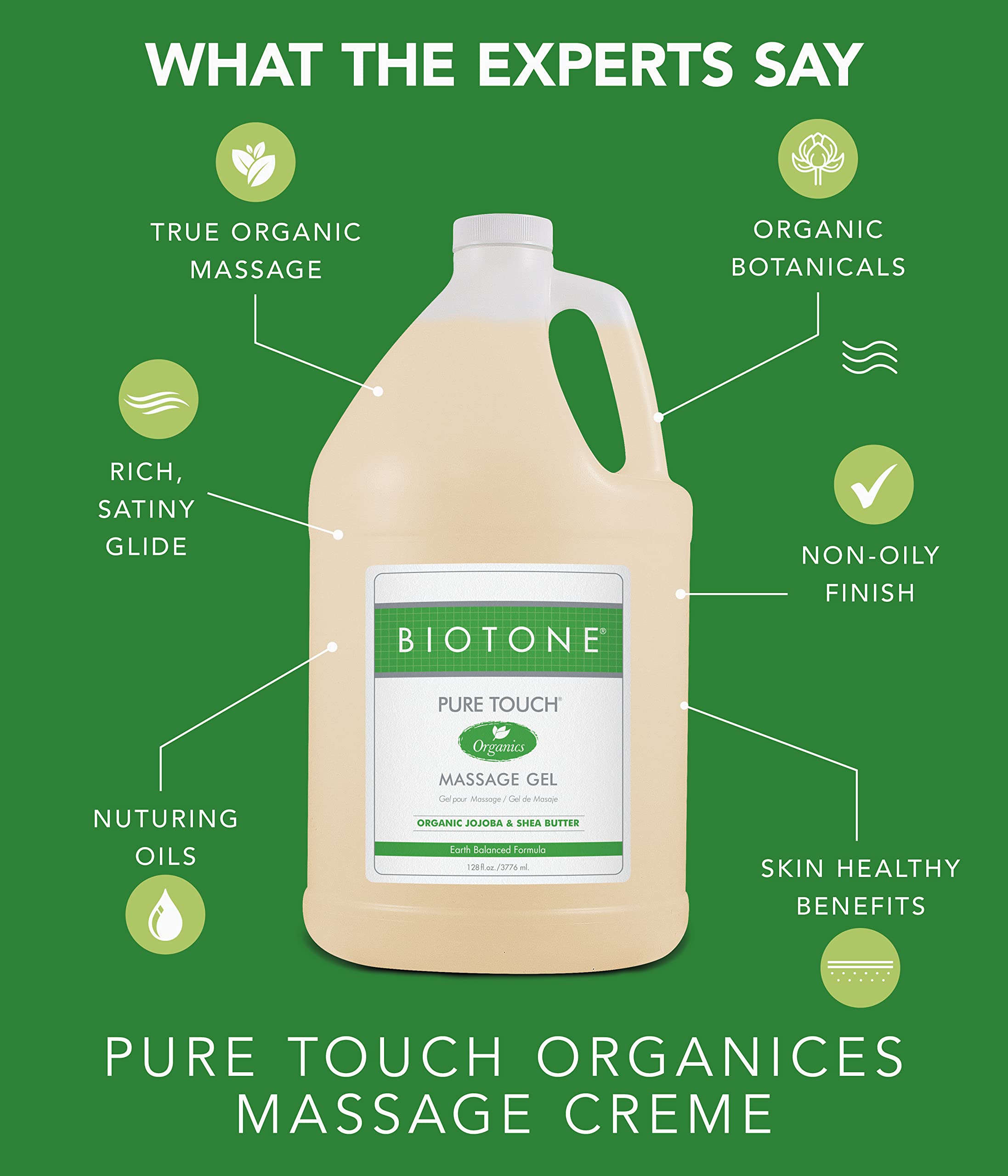 Biotone Pure Touch Organic Massage Gel 128 Ounce product thumbnail 5