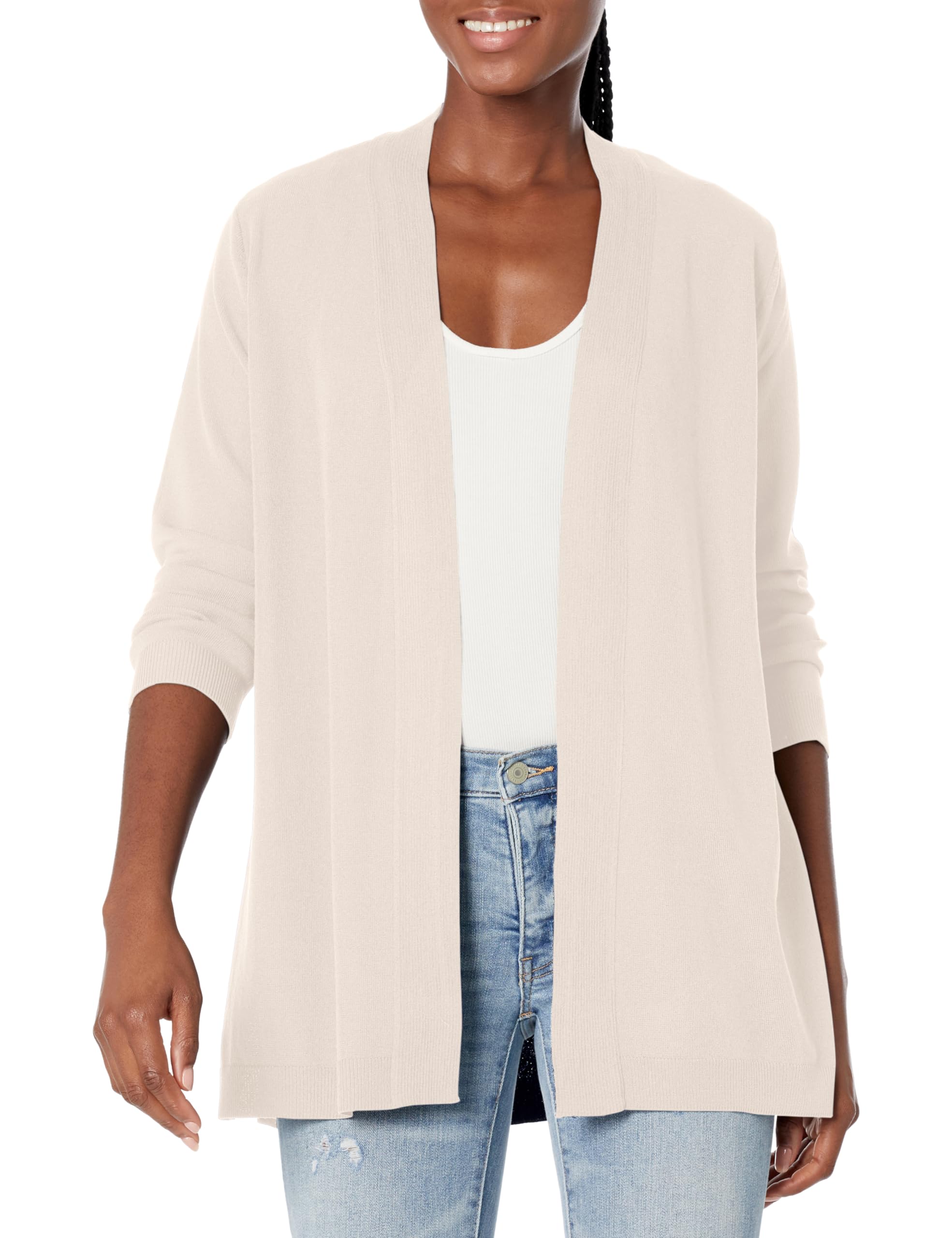 Open Front Cardi W Novelty Placket