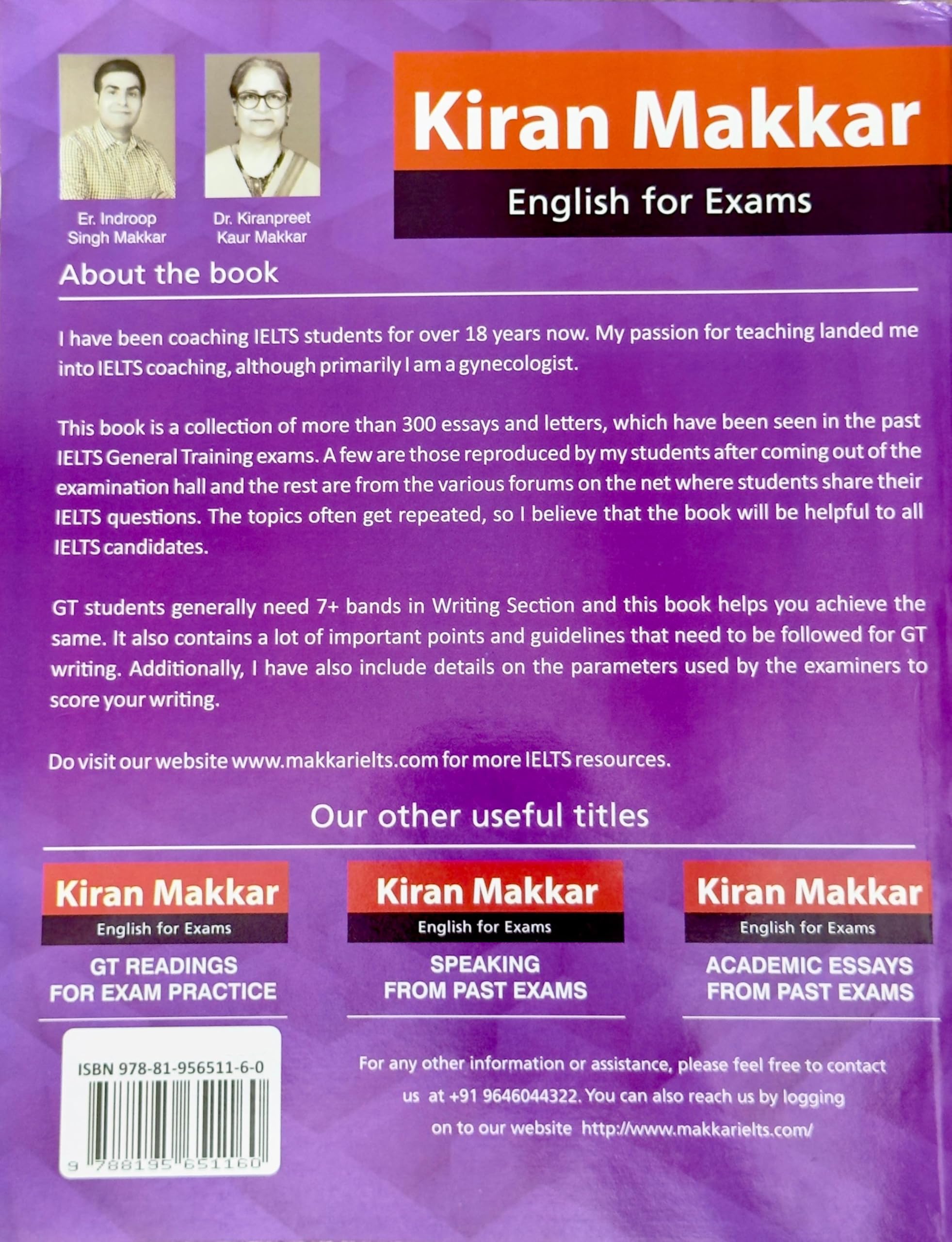 Kiran Makkar IELTS General Training Essays & Letters From The Past Exams
