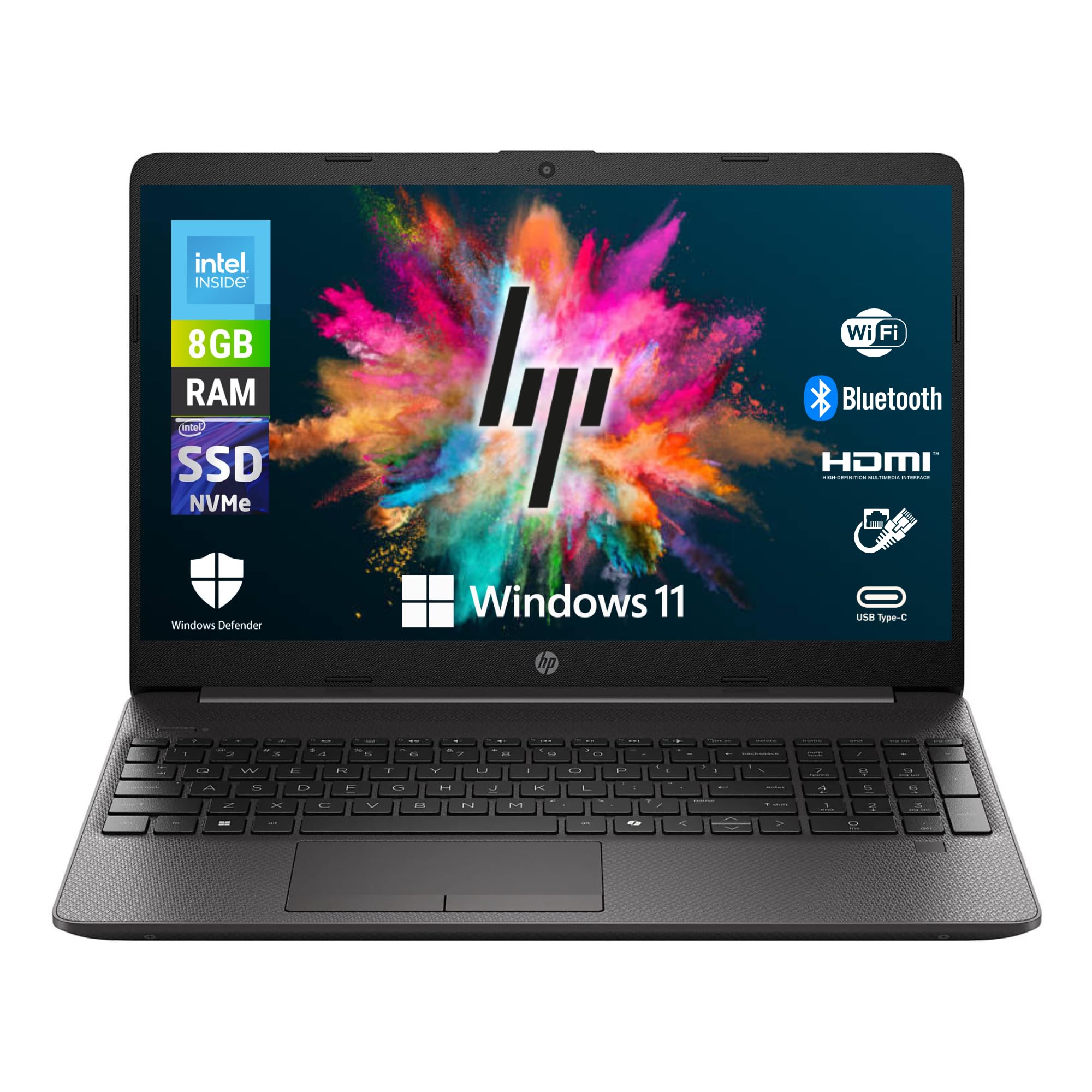 HP 250RT G9 Notebook 15.6" HD Intel N150 4 Core 3.6GHz 8GB RAM 256GB SSD Windows 11 Pro