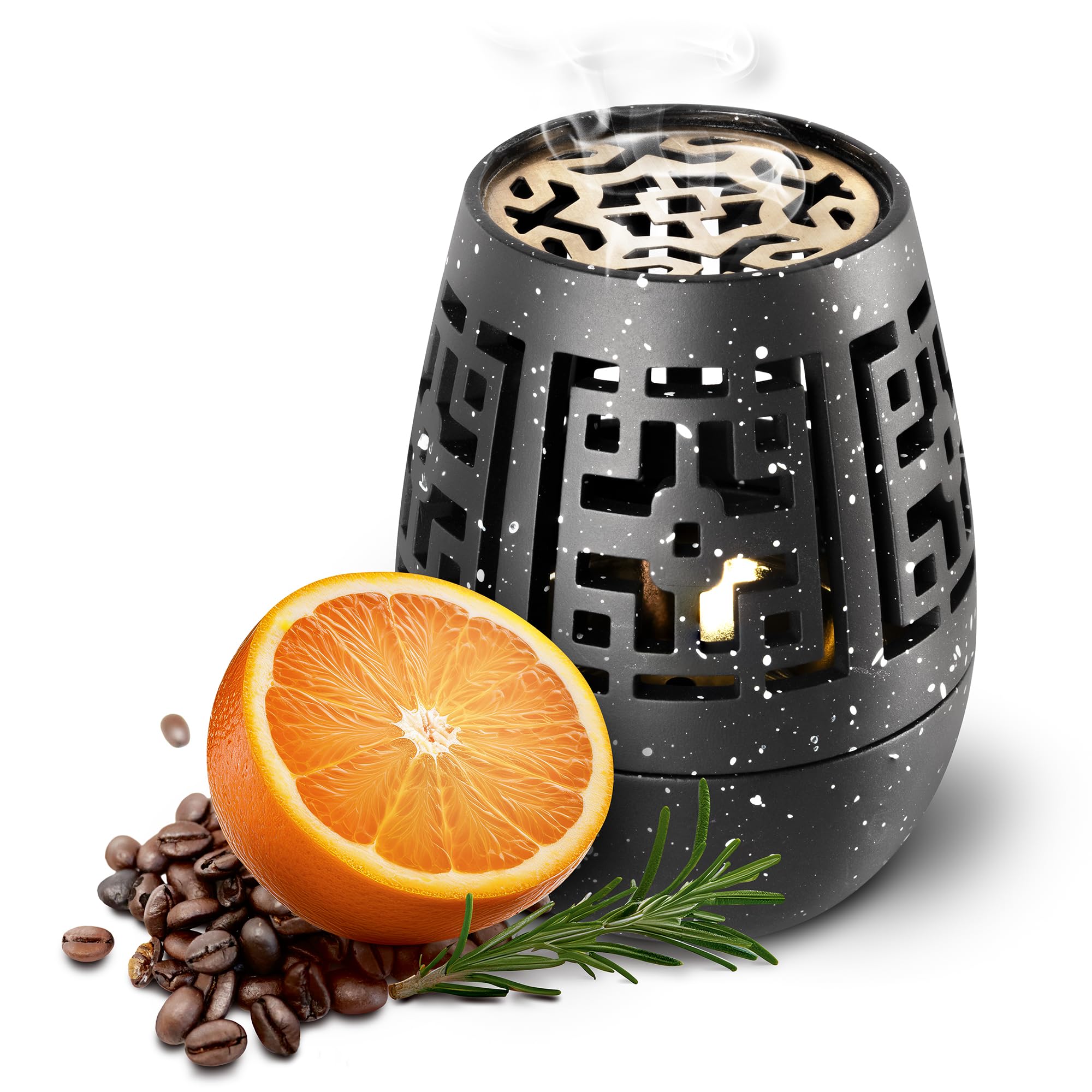 Gardigo® Repellente Vespe | Aroma di caffè e Miscela di Arancia e Rosmarino | Anti Vespe | Allontana Insetti col caffè | Incensiere Brucia Incenso Antivespe
