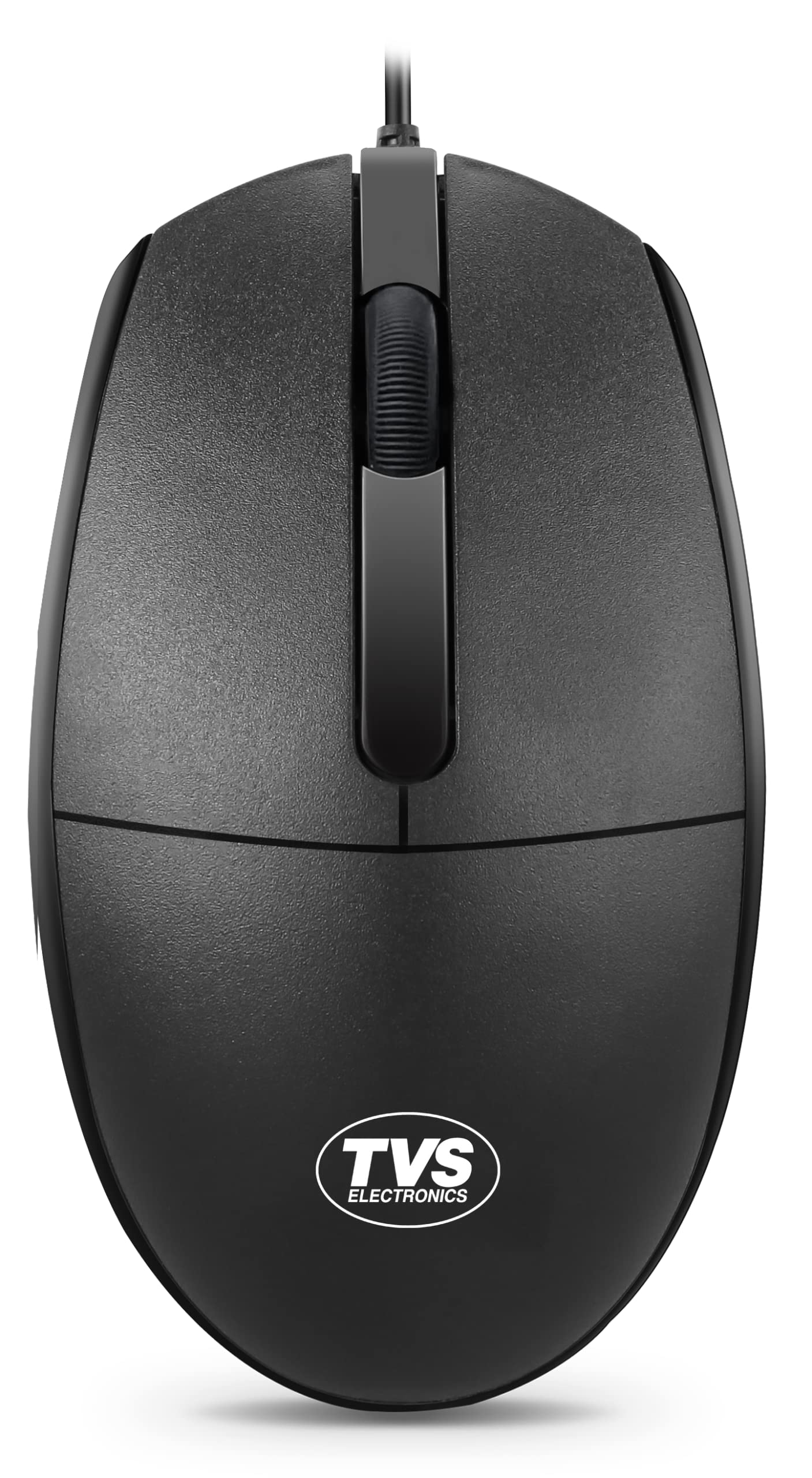 TVS ELECTRONICS Champ M120 Wired Optical Mouse with 1200 DPI Resolutions | 3 Handy Buttons with 1.5 Million Durable Clicks | Fast Moving Scroll Wheel, Plug and Play USB Mouse for Windows/Mac