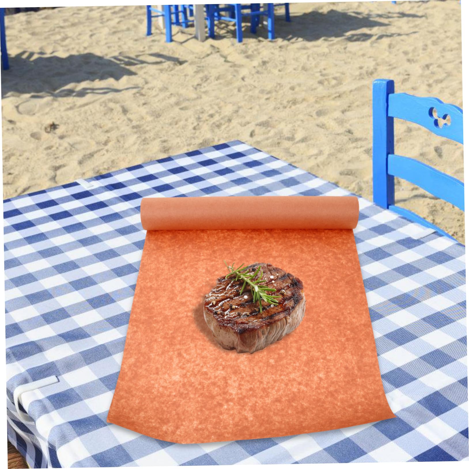 1 Rolka Papier Do Pakowania Mięsa Papier Rzeźniczy i Nieklejący Idealny Do Grillowania i Pieczenia Mięsa Akcesoria Kuchenne