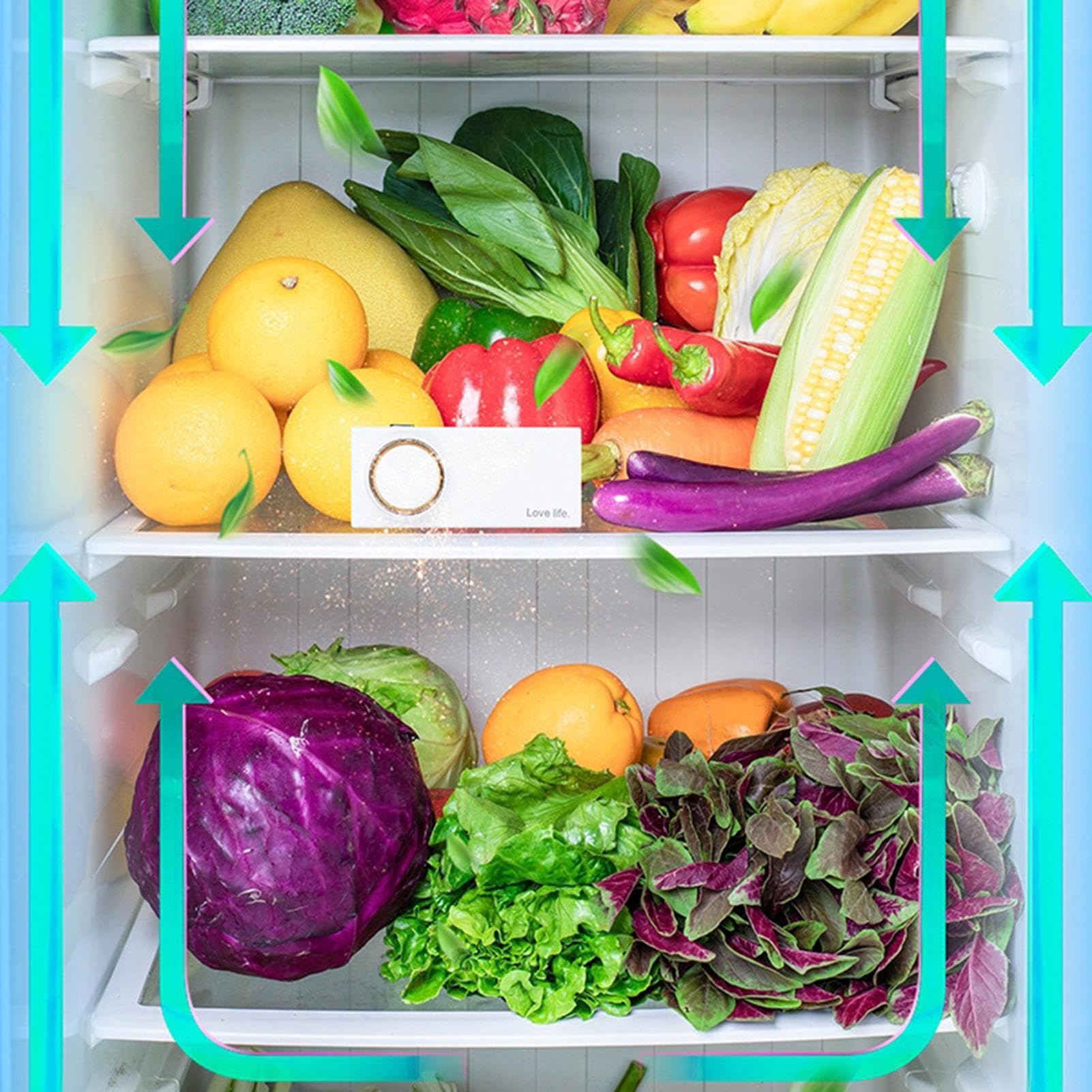 Eliminador de olores de refrigerador magnético larga duración para habitación baño