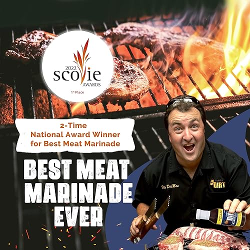 Miniatura 4 de Todd's DIRT - Adobo de botella de 15 onzas de plumón y sucio, adobo de carne y pollo, marinado gourmet que es ideal en todo, 100% natural sin MSG y