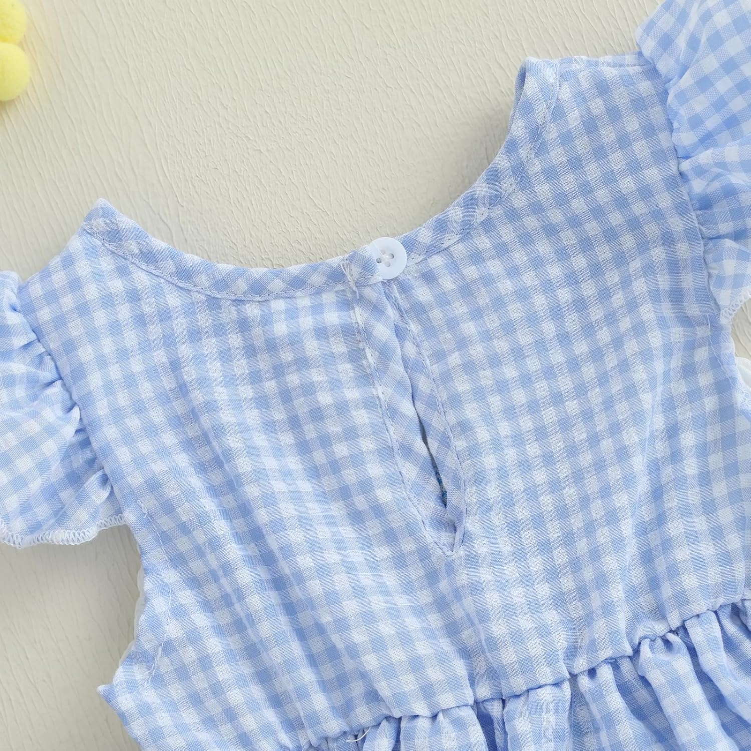 4th of July Outfit Baby Girl Romper Dress My First 4th of July Fly Sleeve Smocked Dress Newborn Cute Summer Clothes - Image 5