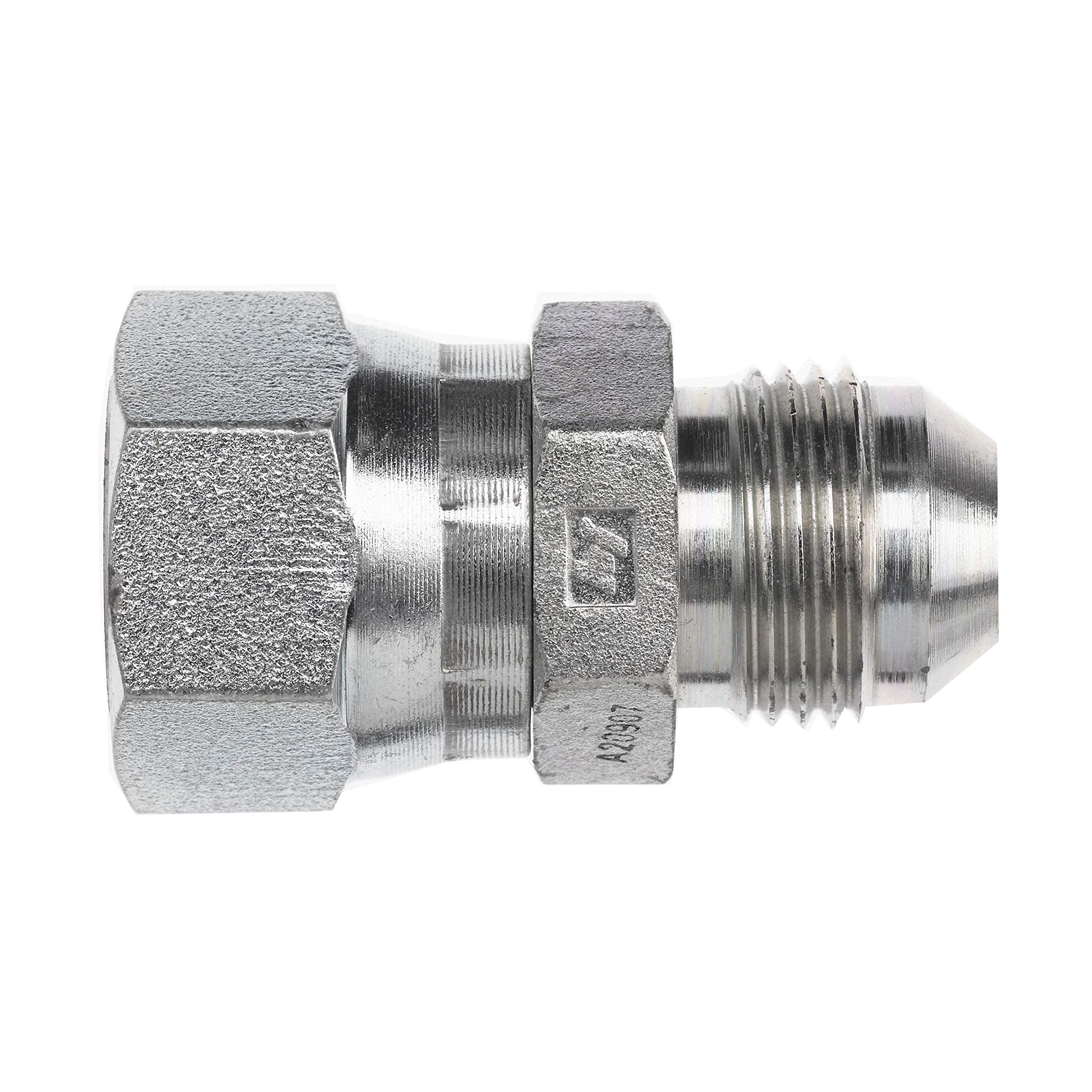 FS6508-06-08 Hydraulic Adapter - 06 Male JICX 08 Female FACE Seal Swivel Flat FACE- FS6504