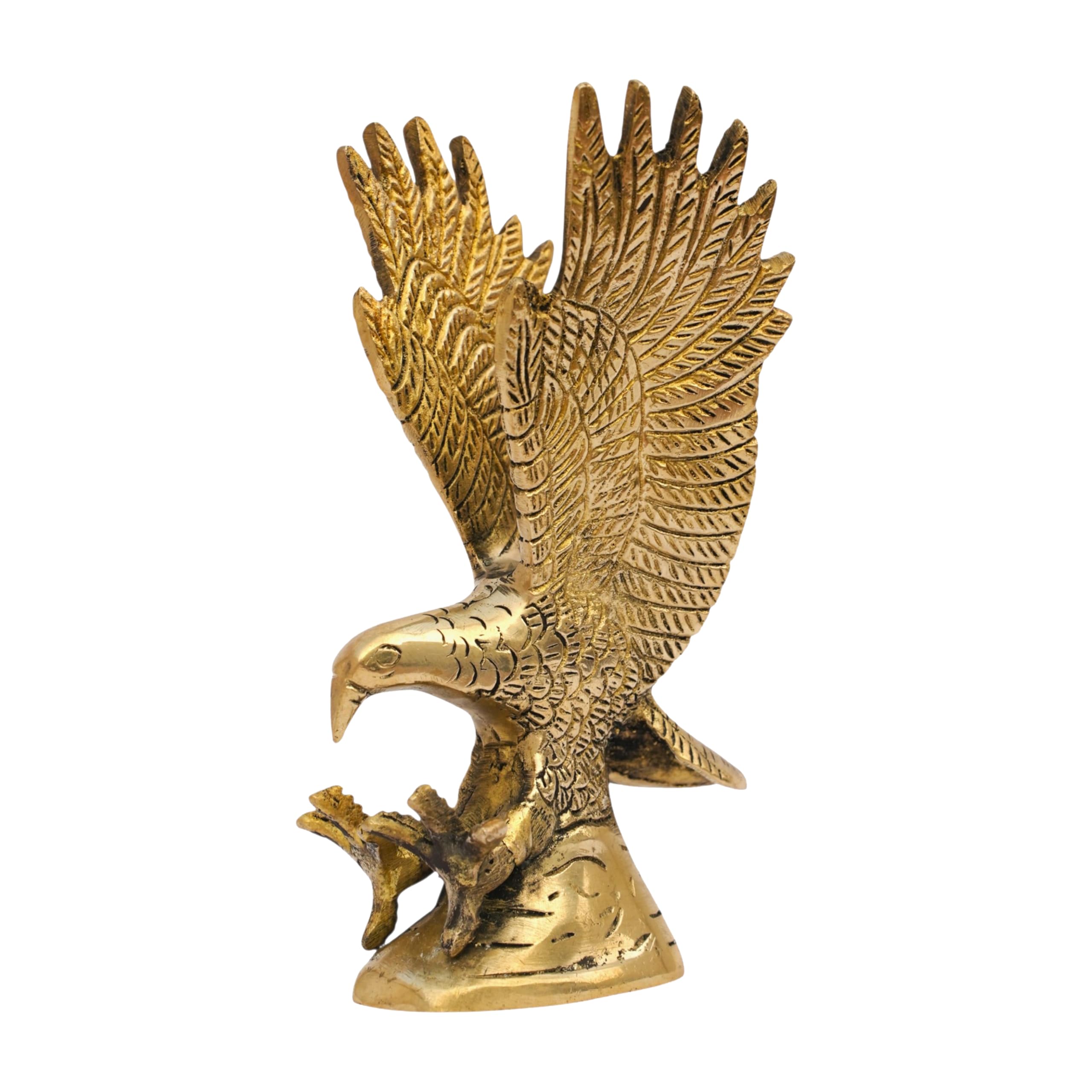 Vastu Brass Eagle Statue | Size-5 X 8 X 15 Cm | 550 g Weight Approx. | Home Decor Statue | Vastu Idol for Home & Office | Vastu 3D Remedy | Zonal Placement -South-WEST
