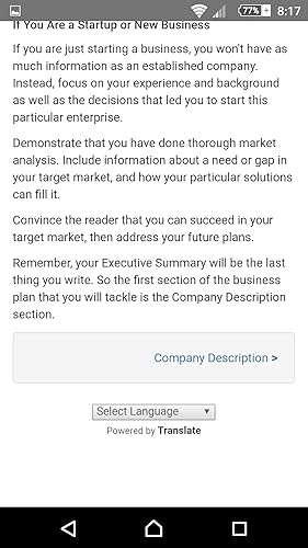 Business Plan For Startups