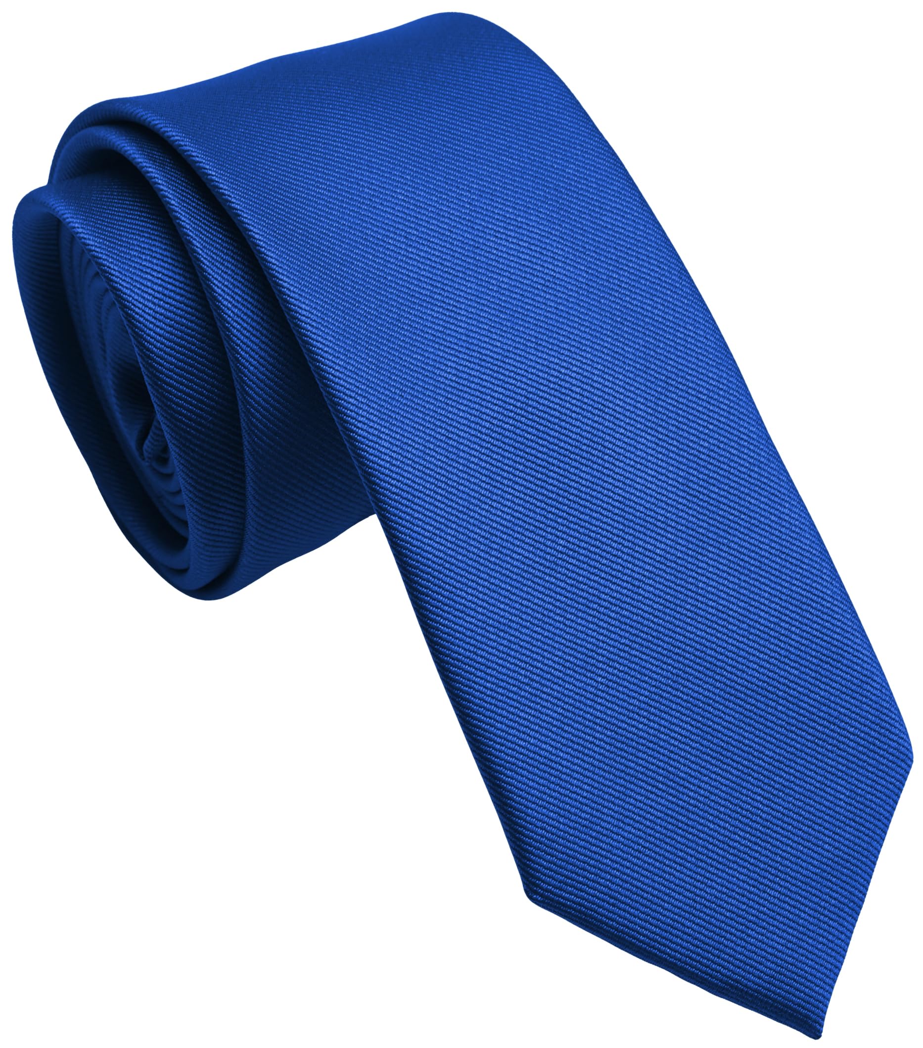 Skinny Ties for Men, 2.5-Inch Slim Neckties, Solid Color Packs