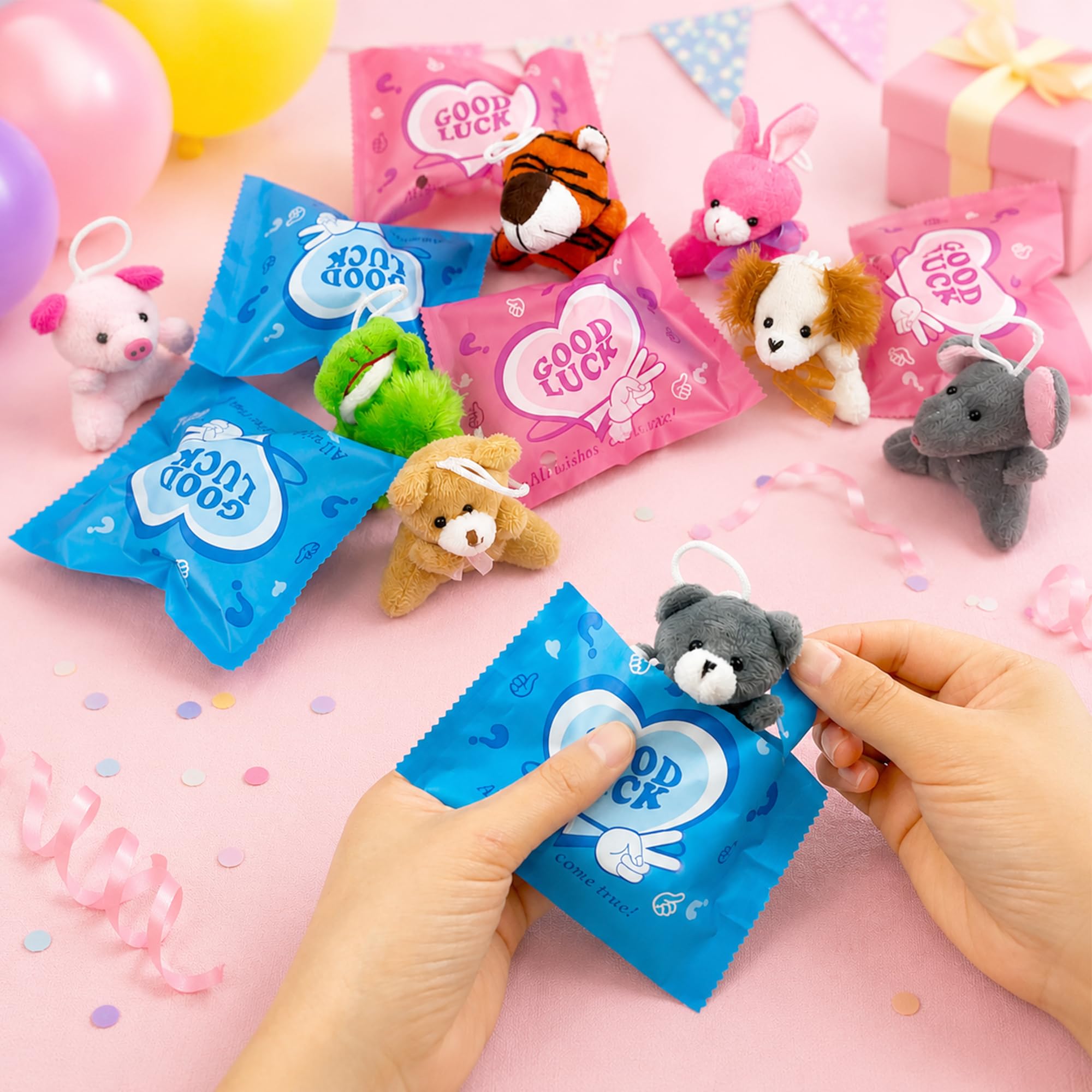 30 Stück 30 Stile Farbe Plüsch Mystery Bag Toys Mini Stofftiere