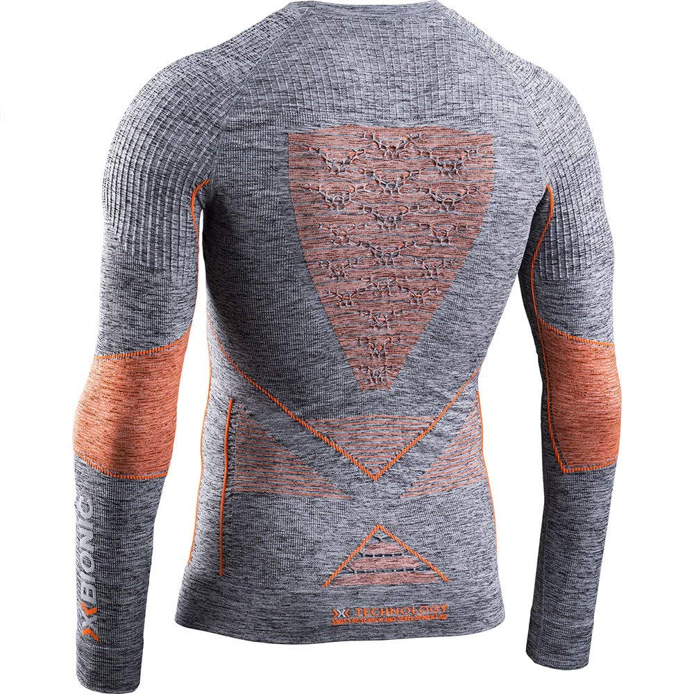 X-Bionic Energy Accumulator 4.0 Melange Shirt Round Neck Long Sleeves Men Capa De Base Camiseta Funcional Hombre