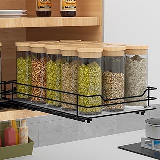 Pull Out Spice Rack Organizer for Cabinet, Heavy Duty Slide Out Spice Rack Organizer