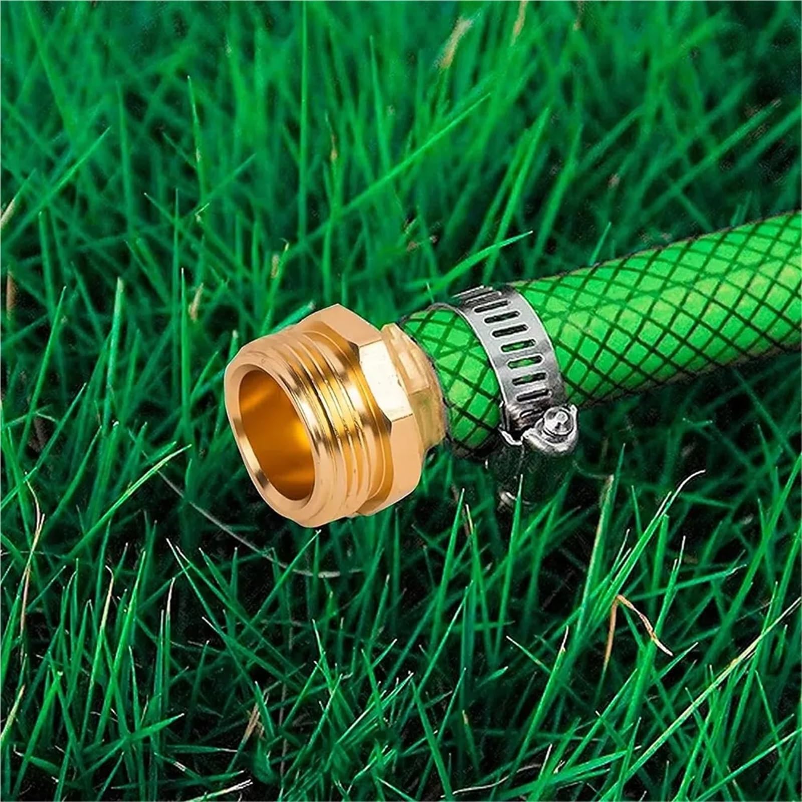 4 set di connettori for riparazione tubo da giardino con morsetti, adatti for raccordi for tubi da giardino da 3/4" o 5/8"