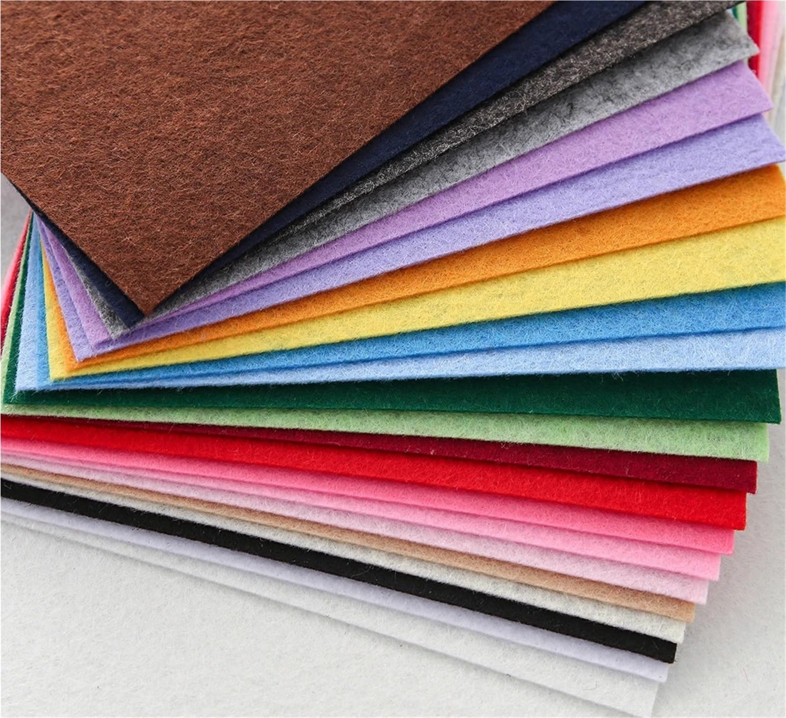 40 Stück bunte Vliesstoffe aus Filz für DIY Patchwork
