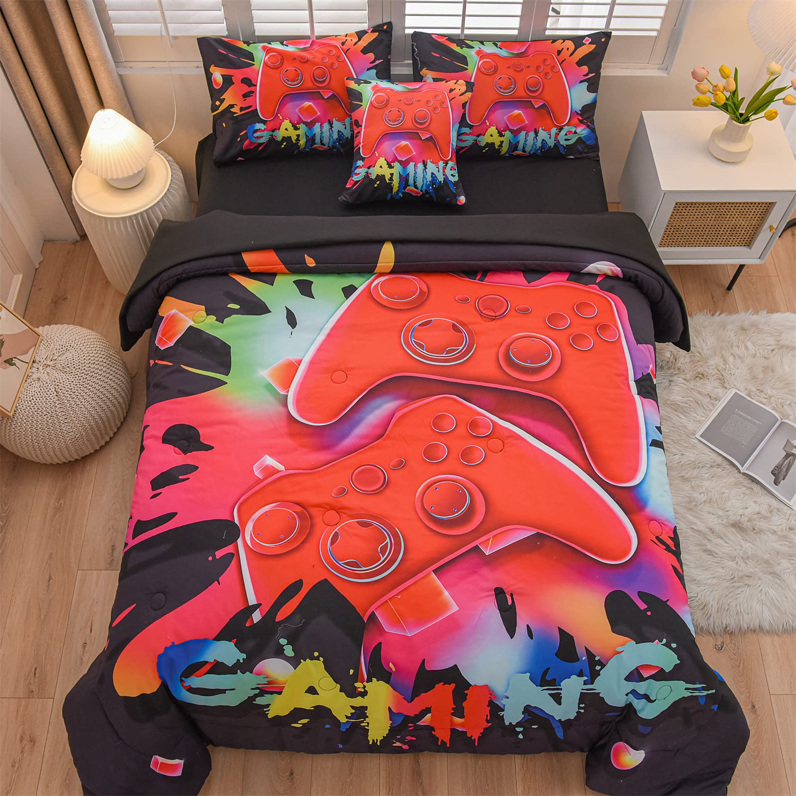 Aimuan Set di biancheria da letto per bambini per videogiochi