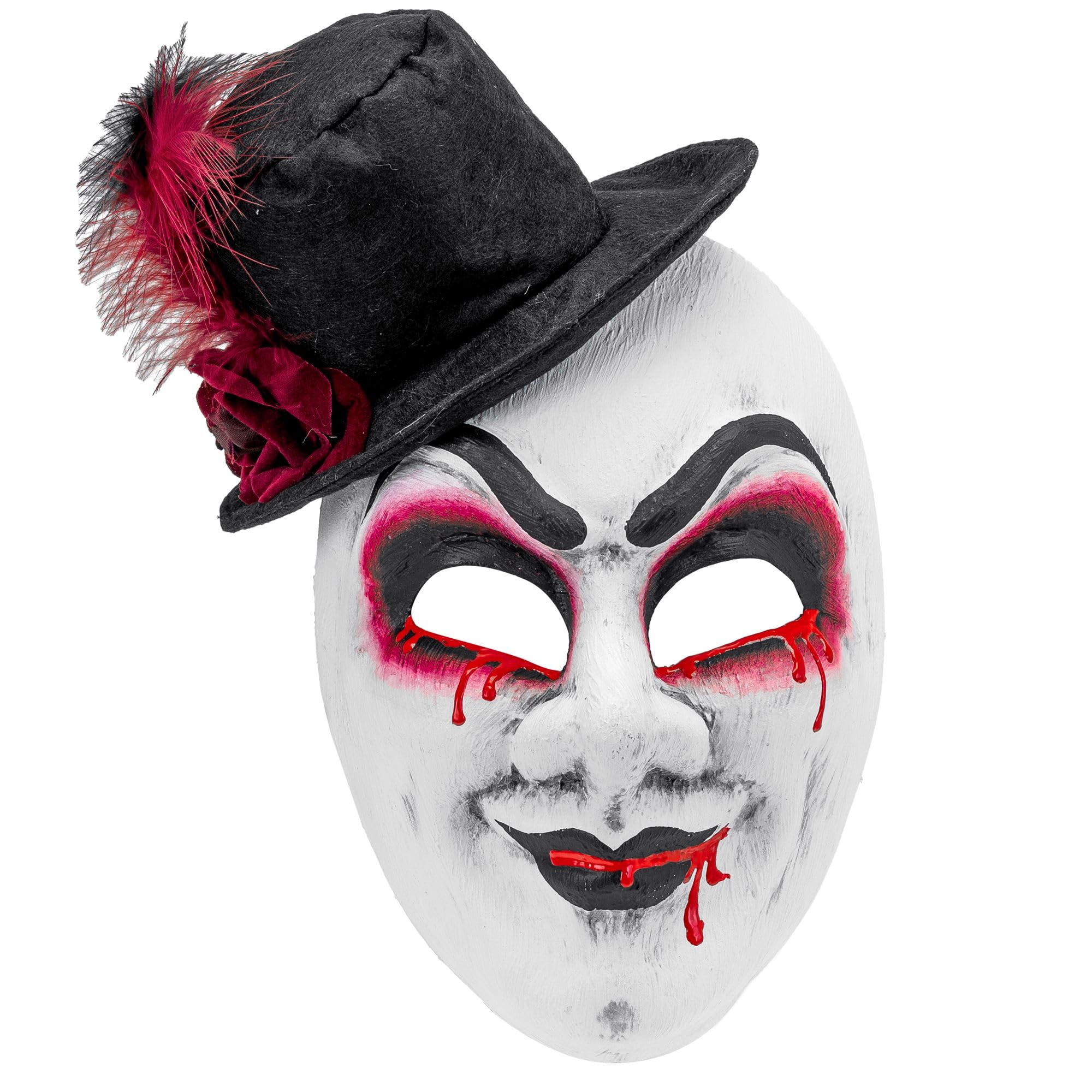 W WIDMANN MILANO Party Fashion - Adult Face Mask Killer Clown Accessory Halloween Carnival