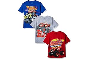 Blaze and the Monster Machines 3 Pack T-Shirt Bundle for Boys