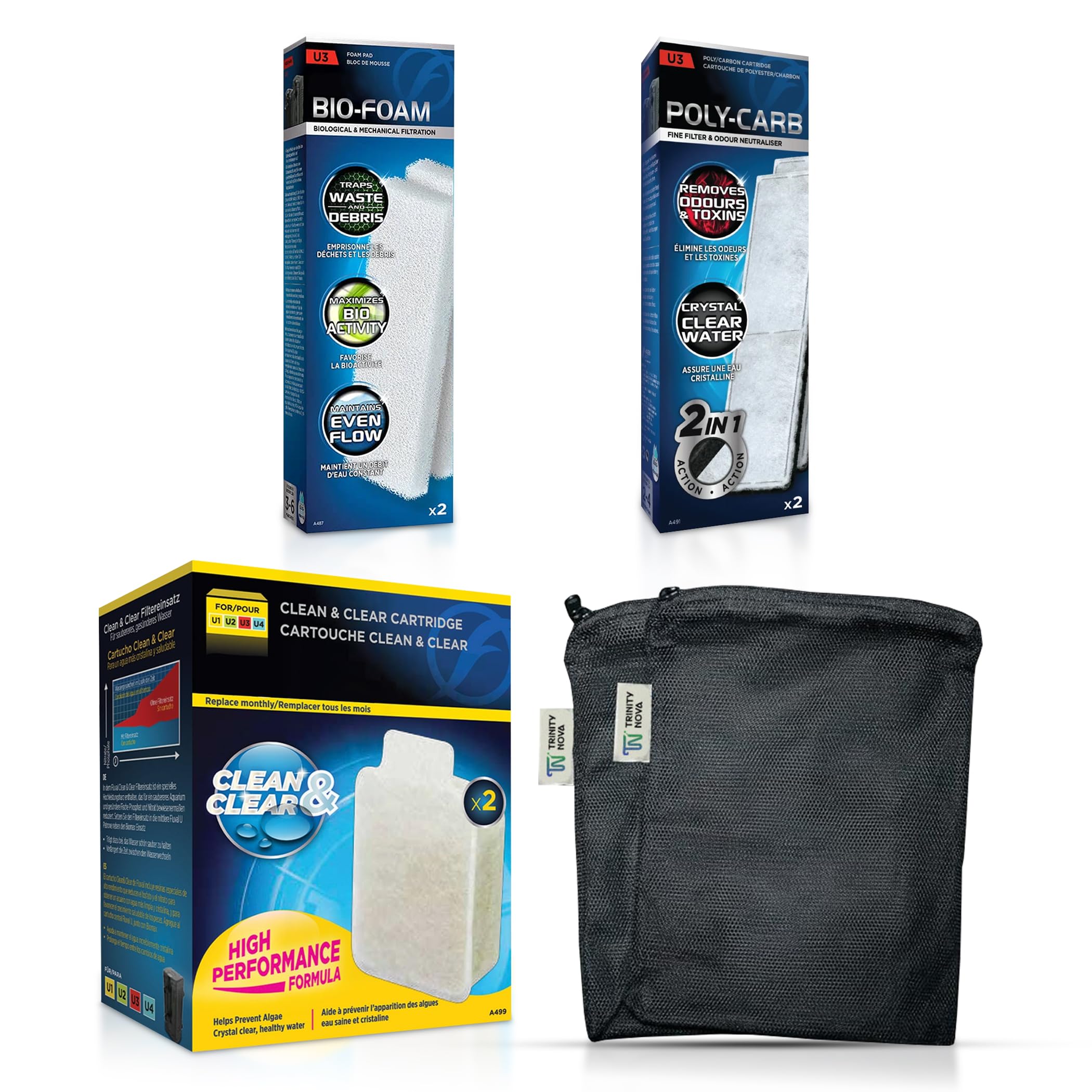 Trinity Nova U3 Underwater Maintenance & Replacement Filter Media Kit