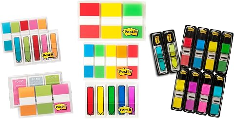 Post-it Bayraklar ve Sekmeler Değer Paketi, Ultimate Business ve Study Pack, 956 Organizasyon için Çeşitli Bayraklar (683-AVP-SIOC)