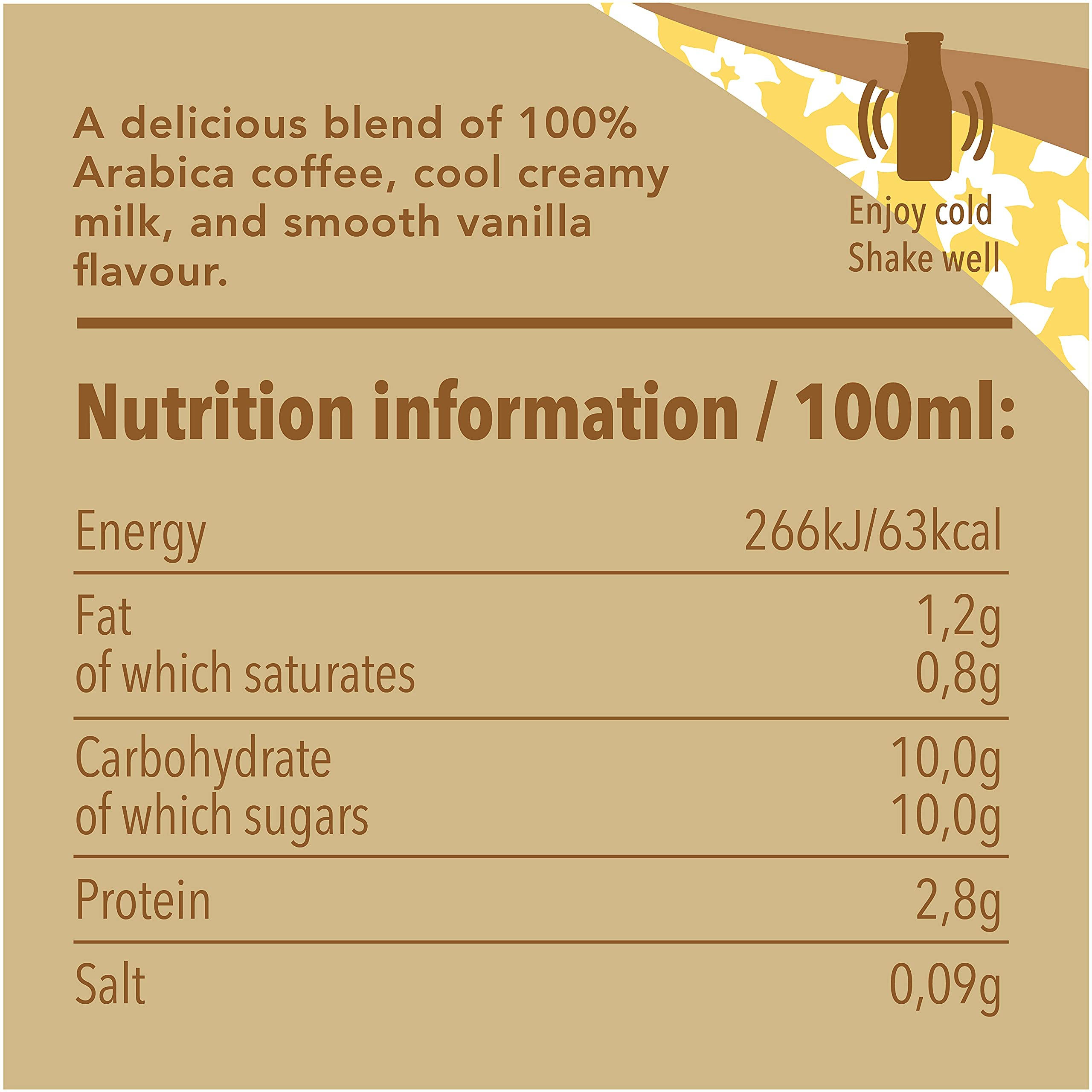 Starbucks Frappuccino Vanilla (8 x 250ml)