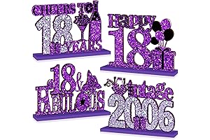 Vintage 2006 Purple 18th Birthday Decorations: The Perfect Touch for an Unforgettable Celebration
