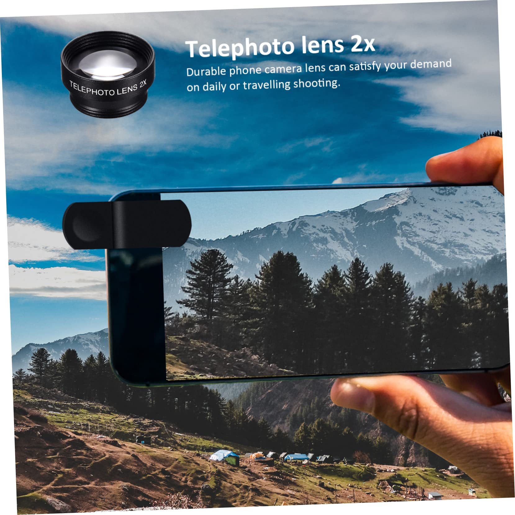 UKCOCO 2juegos Kit De Lentes para Teléfonos Móviles Filtros Cpl Ojo De Macro y Teleobjetivo Compatible La Mayoría De Smartphones Total Diseño Funcional y Portátil para Fotografía De