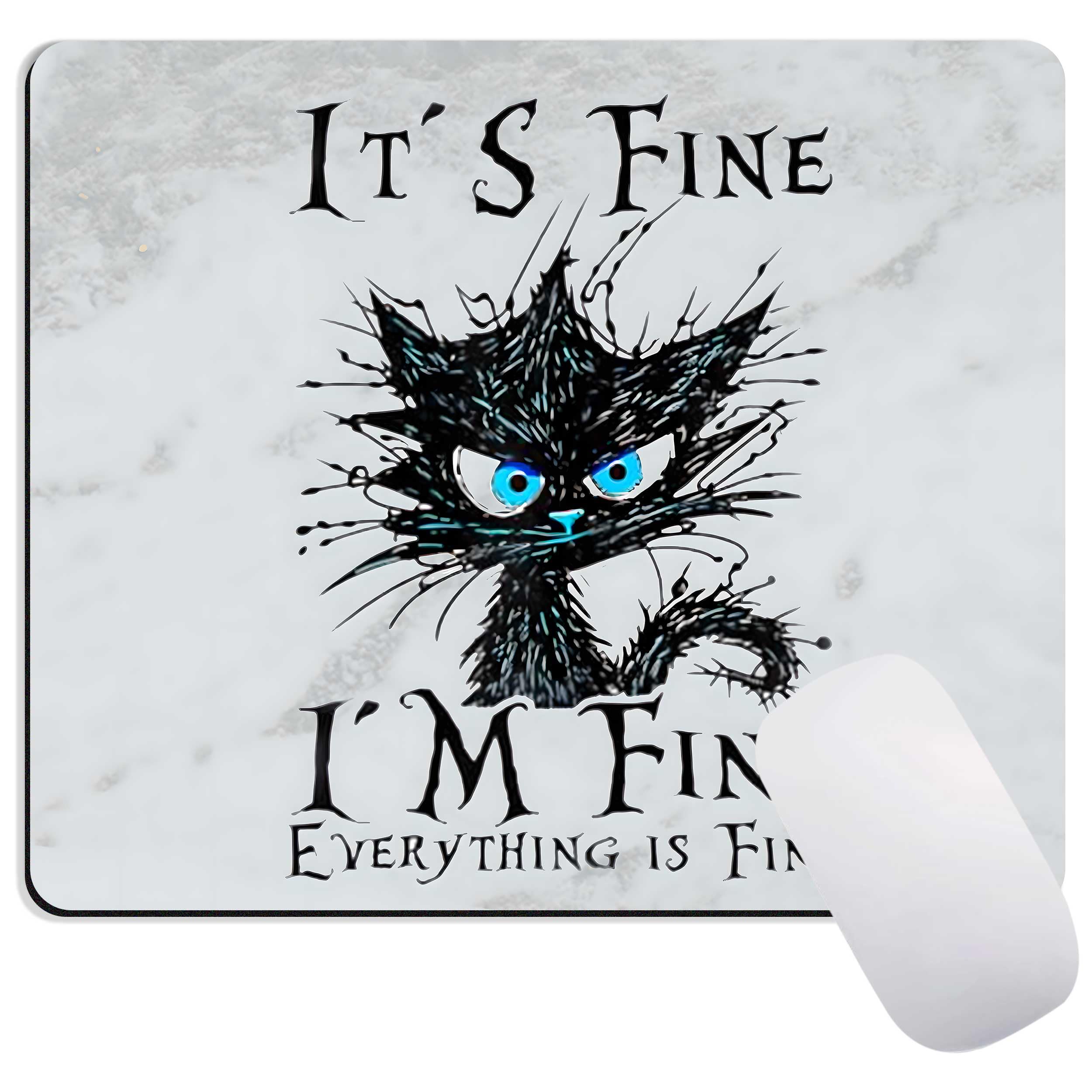 Cat Mouse Pad Mouse Pads for Desk,Travel Mousepad for Wireless Mouse Gaming Work Laptop,Personalized Computer Mouse Mat, Home Decor Office Desk Accessories
