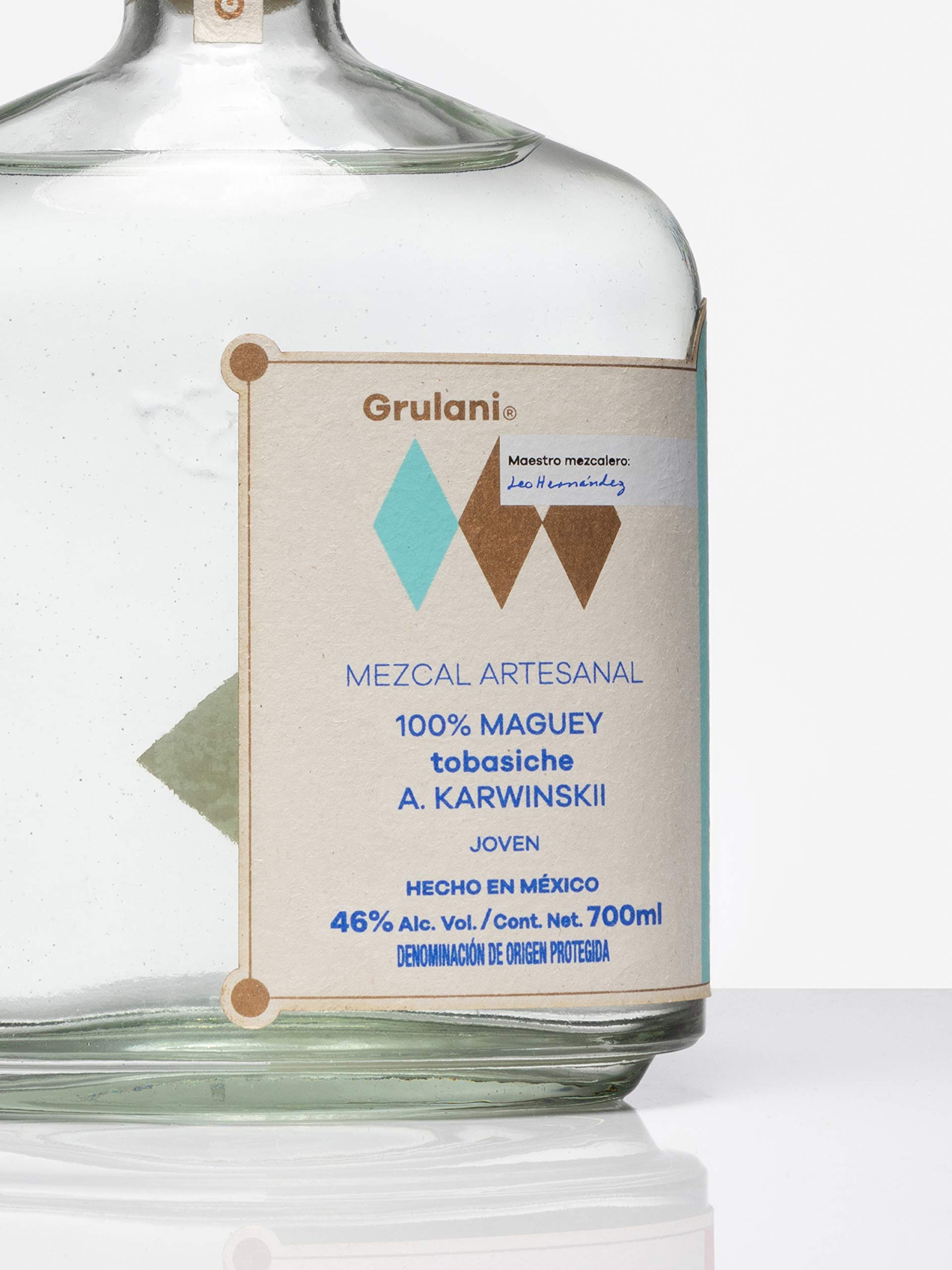 MEZCAL ARTESANAL GRULANI 100% Tobasiche