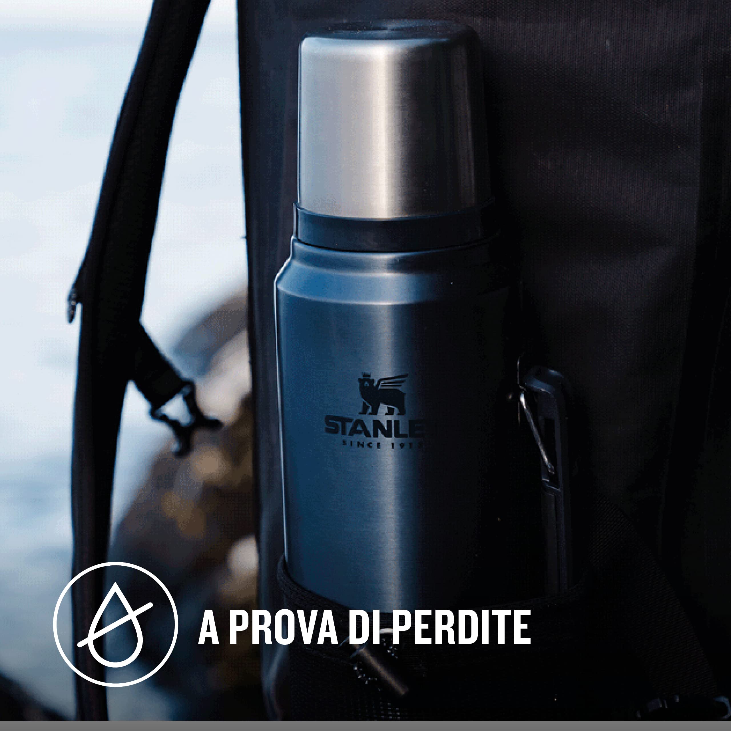 Stanley Classic Legendary Thermos - Mantiene la Temperatura 15-45 Ore (Caldo/Freddo) - Borraccia Termica - Senza BPA - Bottiglia Termica - Borraccia Acciaio Inox - Termos