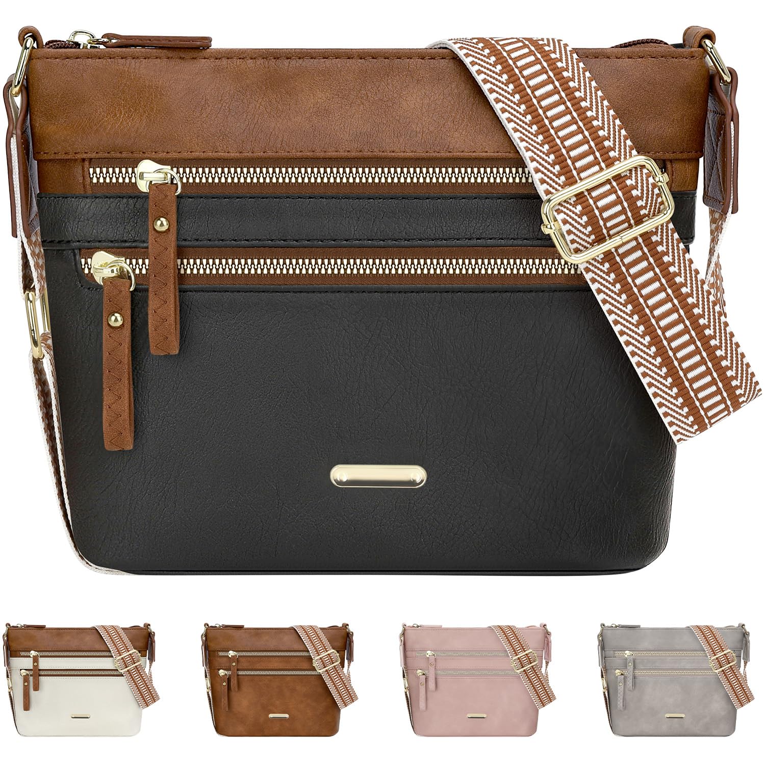 Trendy Crossbody Purses for Women PU Leather Crossbody Bags Womens Cute Cross Body Purses Shoulder Handbags