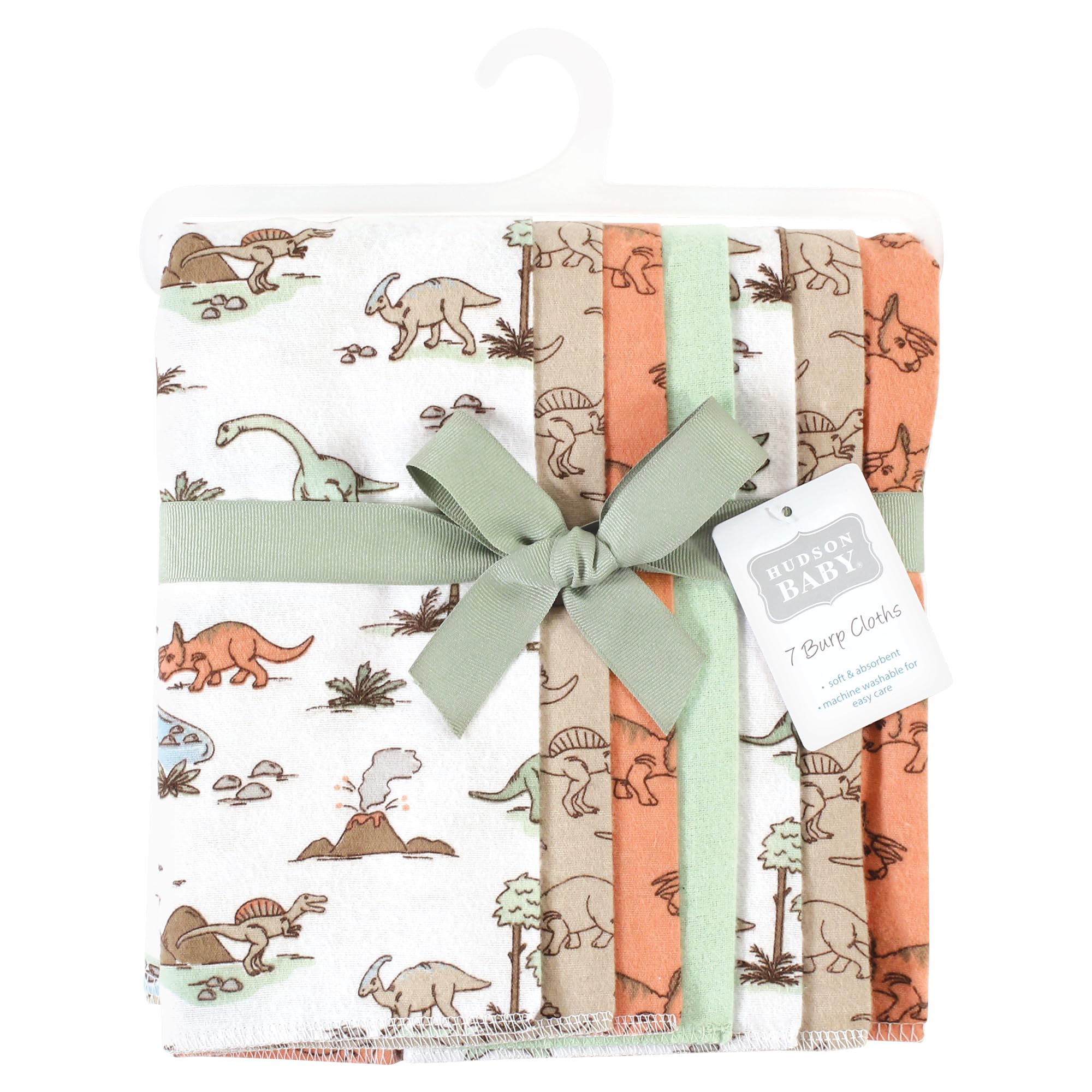 Hudson Baby Pack de 7 unidades de ropa unisex de franela de algodón, talla única