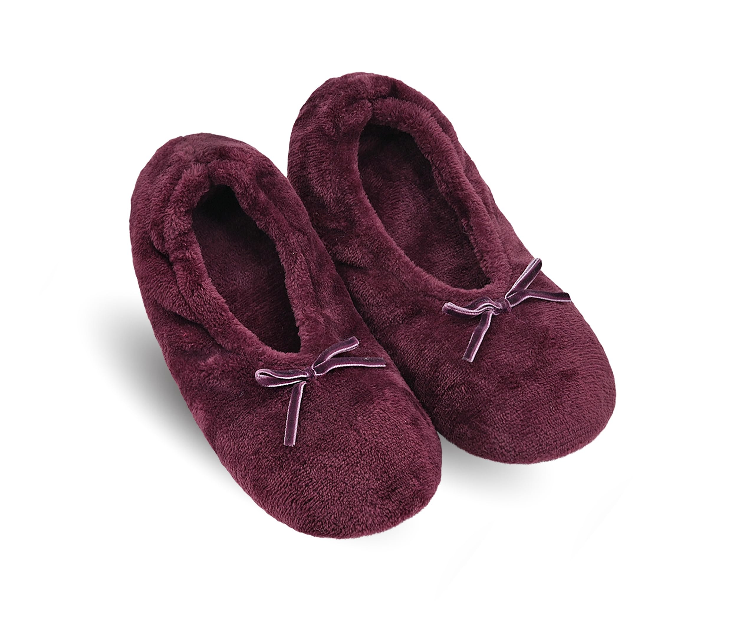 Keyela Women's Ballerina Slippers,Non-Slip Bedroom Slippers Socks