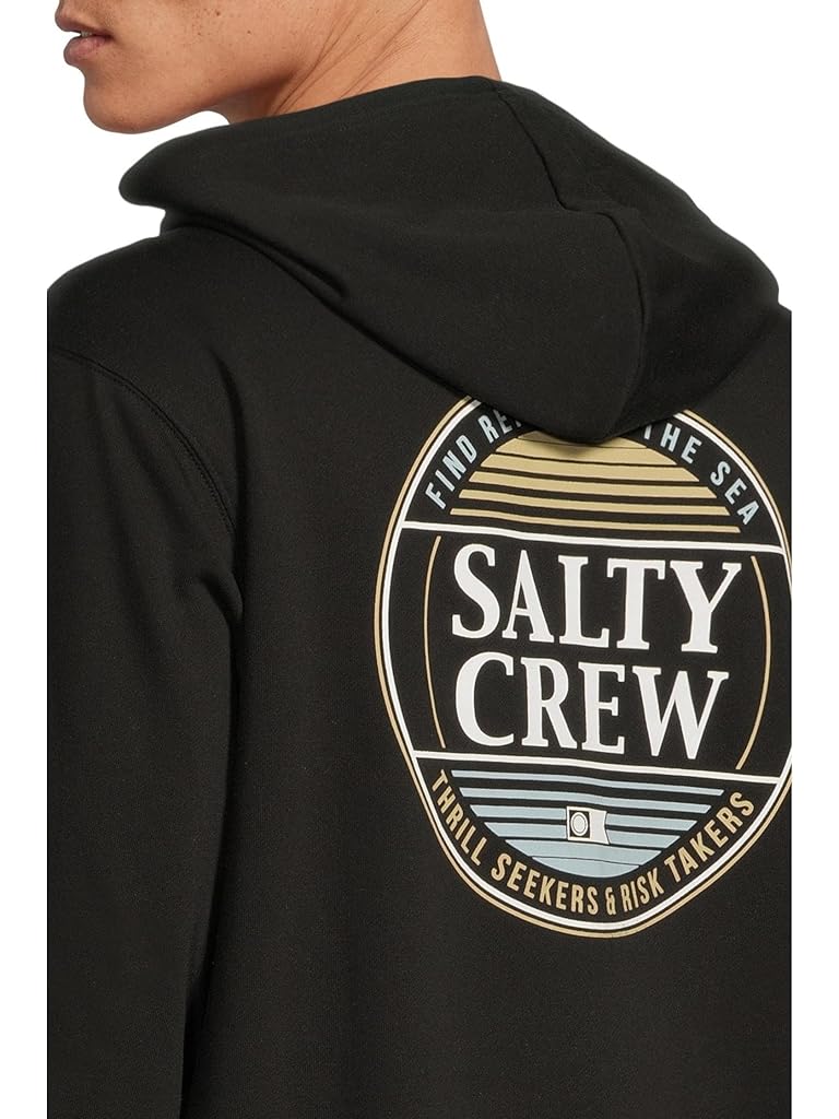 Black Salty Crew Simple Fade Zip Fleece