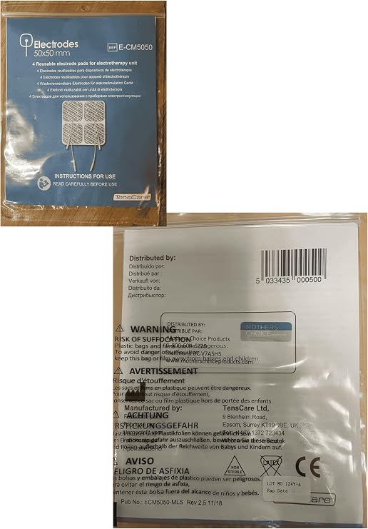 TensCare Superior Electrode Pads - Perfect for TENS, EMS and IFT Units (3 Packs of 4 Electrodes)