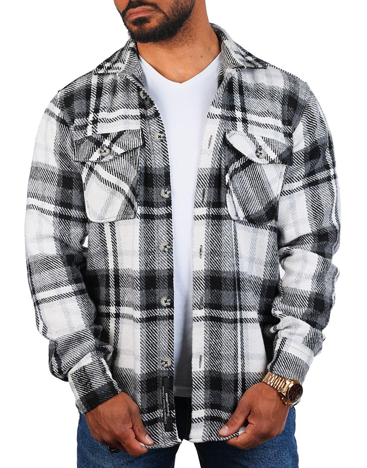 Carisma Herren warmes Flanell Holzfäller Karo Hemd Dicke weiche Qualität Regular fit kariert 8615
