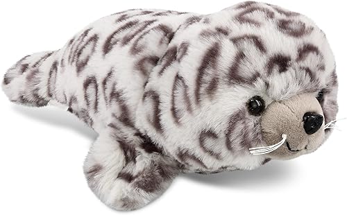 DolliBu Animal de peluche con sello de peluche Sello suave y abrazable adorable juguete de peluche con sello de tiempo de juego lindo regalo de