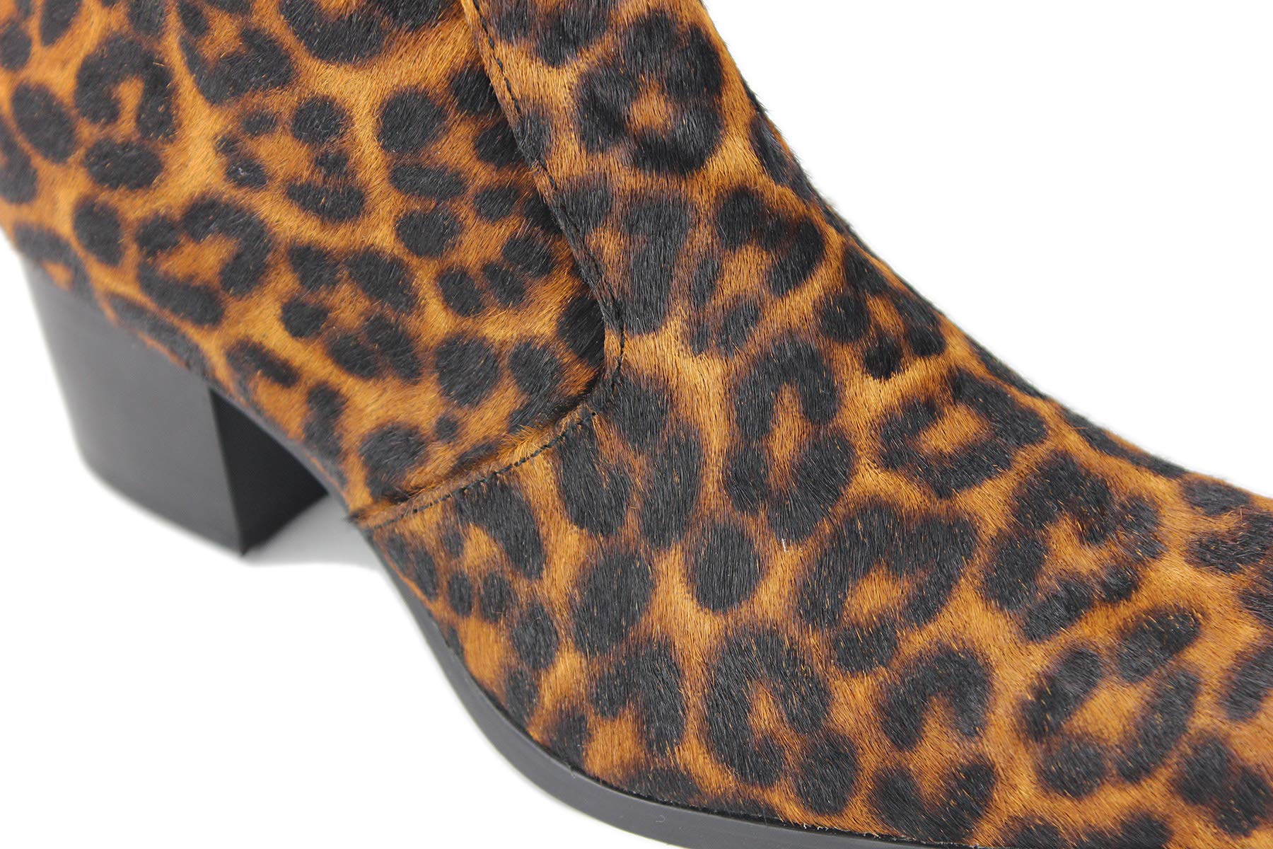 OSSTONE Chelsea Cowboy Stiefel für Männer High Heels Boots Men Herren Kleid Schuhe Reißverschluss Leder Leoparden OS-JY012-DE