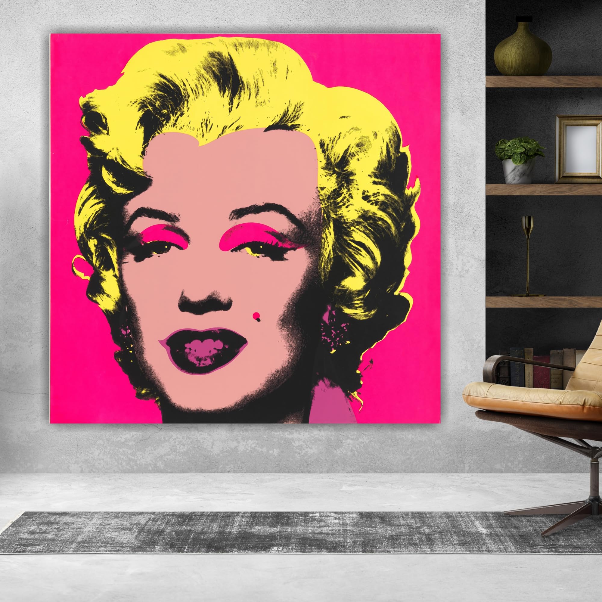 Artis Laboratory Poster Andy Warhol Riproduzione Marilyn 100x100cm - Stampa su Tela Artistica SENZA CORNICE, Quadri Moderni Soggiorno, Arredo Casa Ufficio, Eco-Friendly, Made in Italy