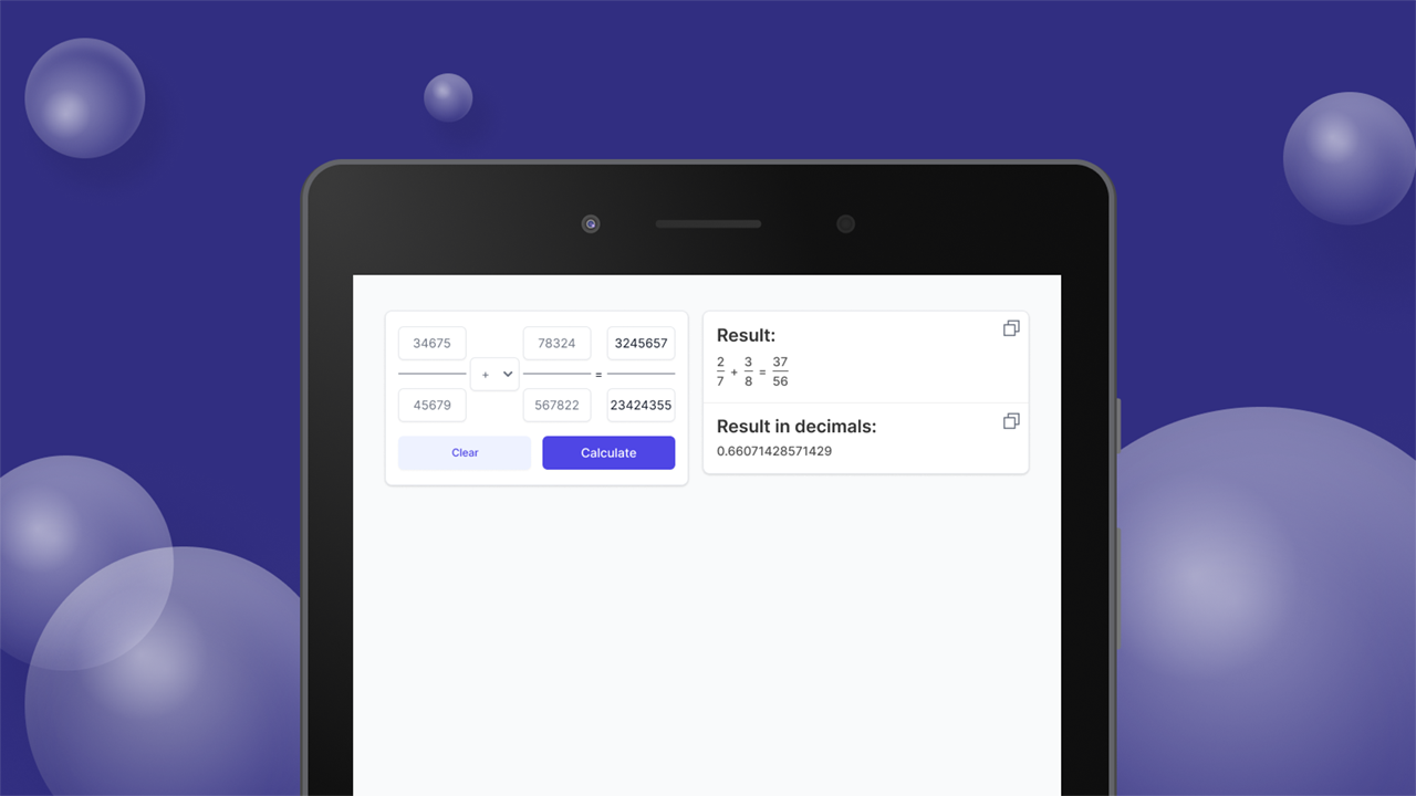 Fractions Calculator - App on Amazon Appstore