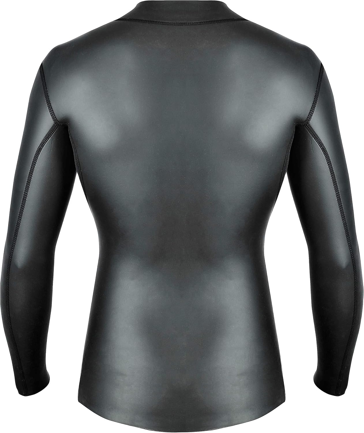 Surf Wetsuit Top. Mens 1.5mm Smooth Skin Neoprene Surfing Jacket. Cold Water Wet Suit Vest. Drysuit. Front Zip Long Sleeve