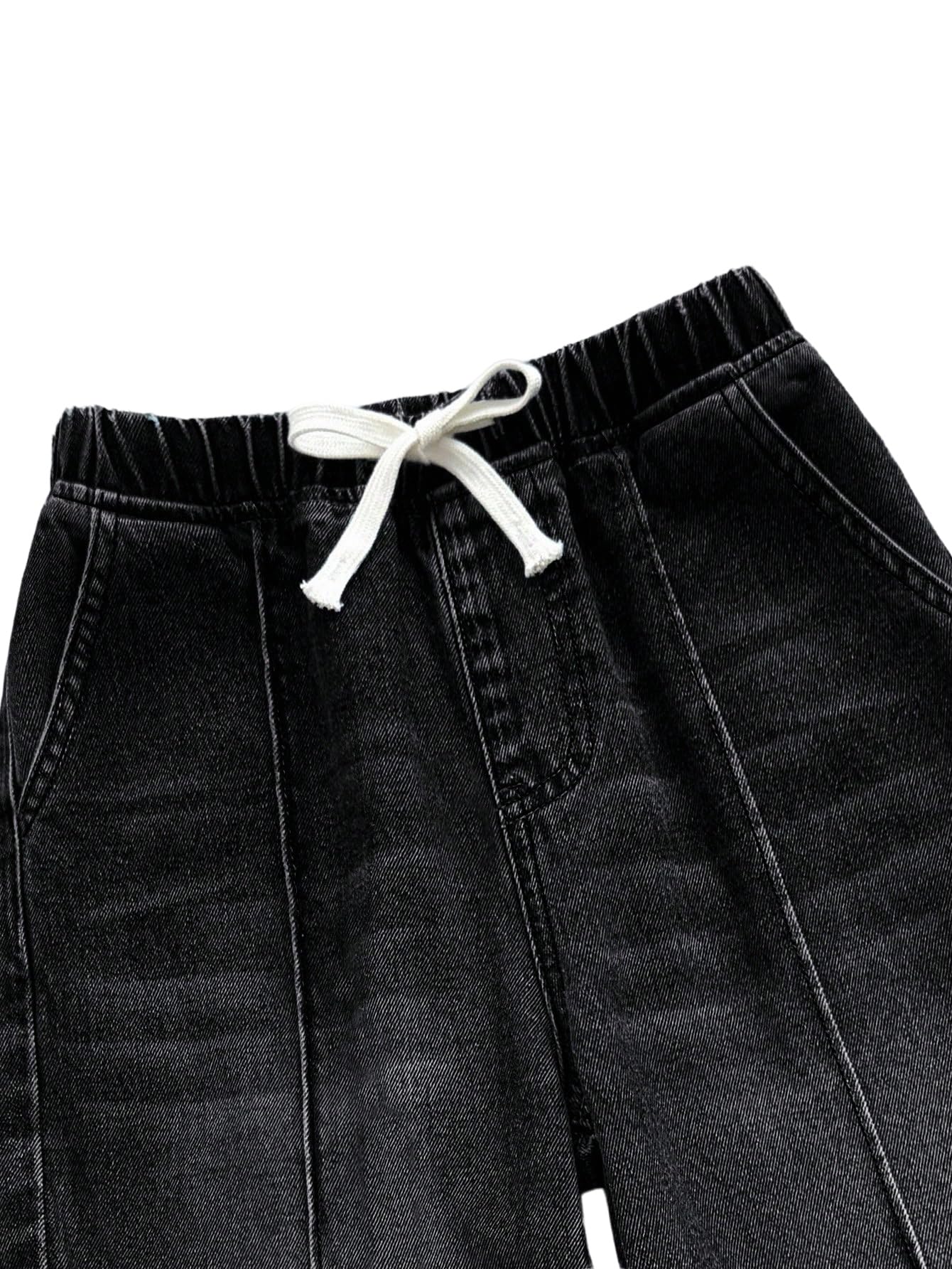 SOLY HUX Mädchen Jeans Hosen Casual Jeanshose Elastischer Bund Denimhose mit Tasche Weites Bein Freizeithosen Casual Outfits