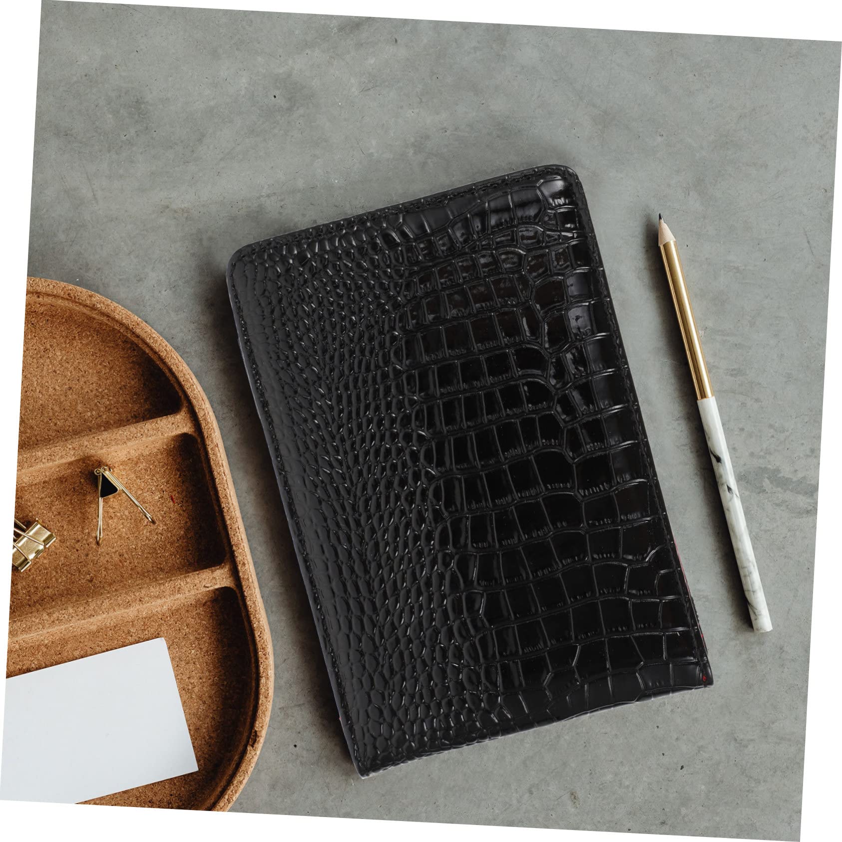 BESPORTBLE étui en pour carnet de crédit Trousse en Couverture Souple pour Cahier Couverture de Journal d'écriture Protecteur de lumière Couverture Motif