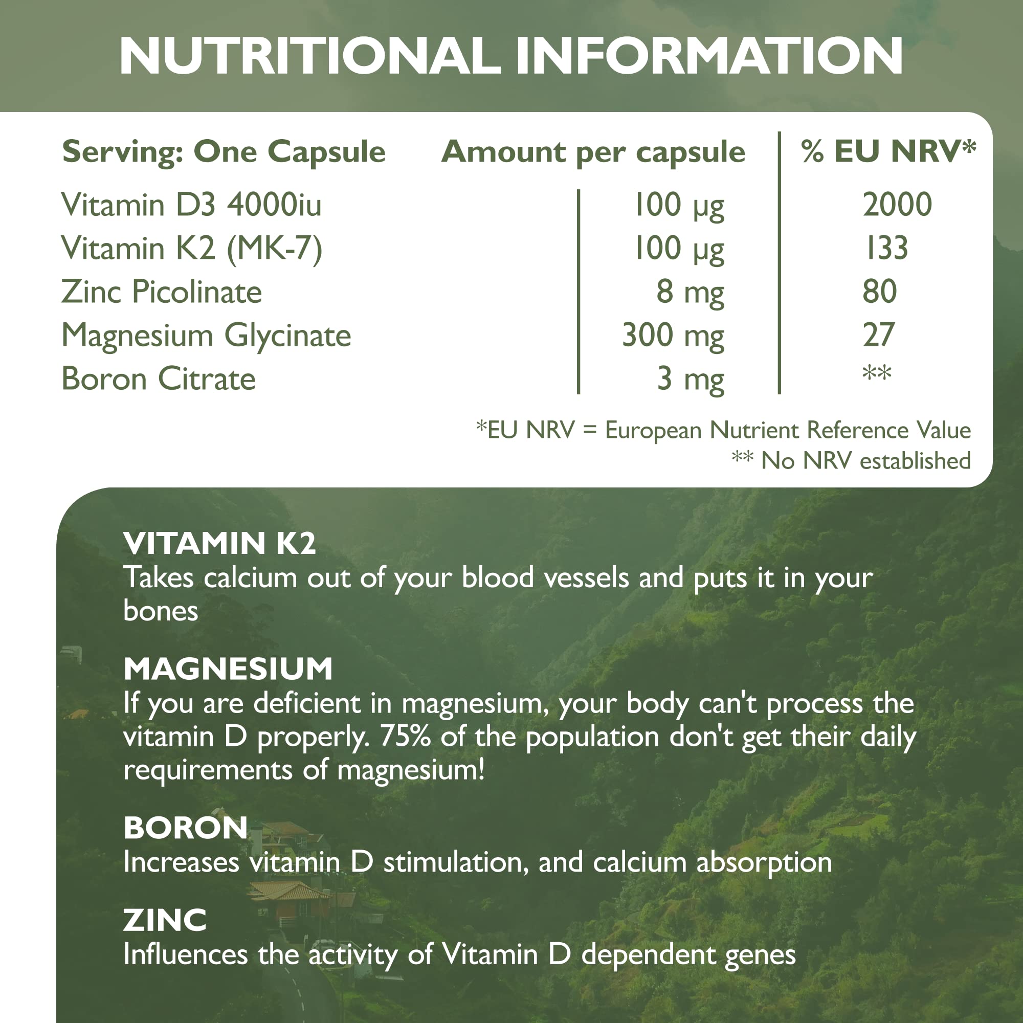 Barefoot Nutrition Vitamin D3 Complete 4000 IU, With Vitamin K2 MK7