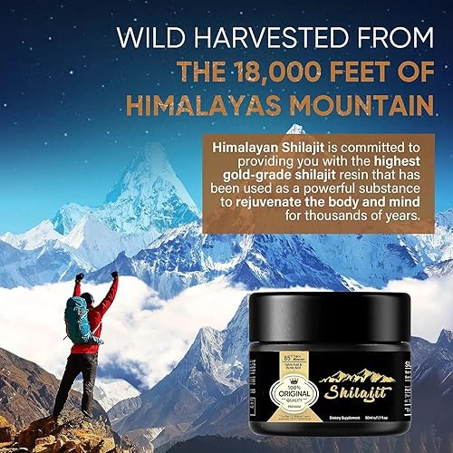 Miniatura 3 de Shilajit - Resina Shilajit orgánica pura del Himalaya  Suplemento 100% Shilajit de grado dorado  Resina Shilajit natural con más de 85 minerales