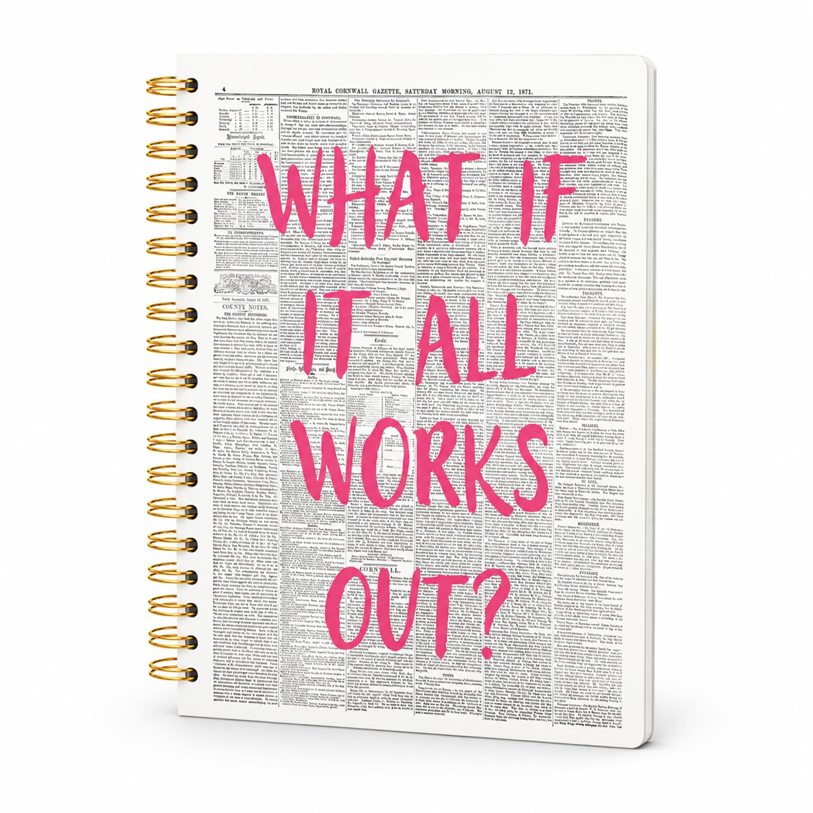 KREATIVE A5 Spiral Notebook 80 Pages Motivational Daily Journal Notepad — image 1