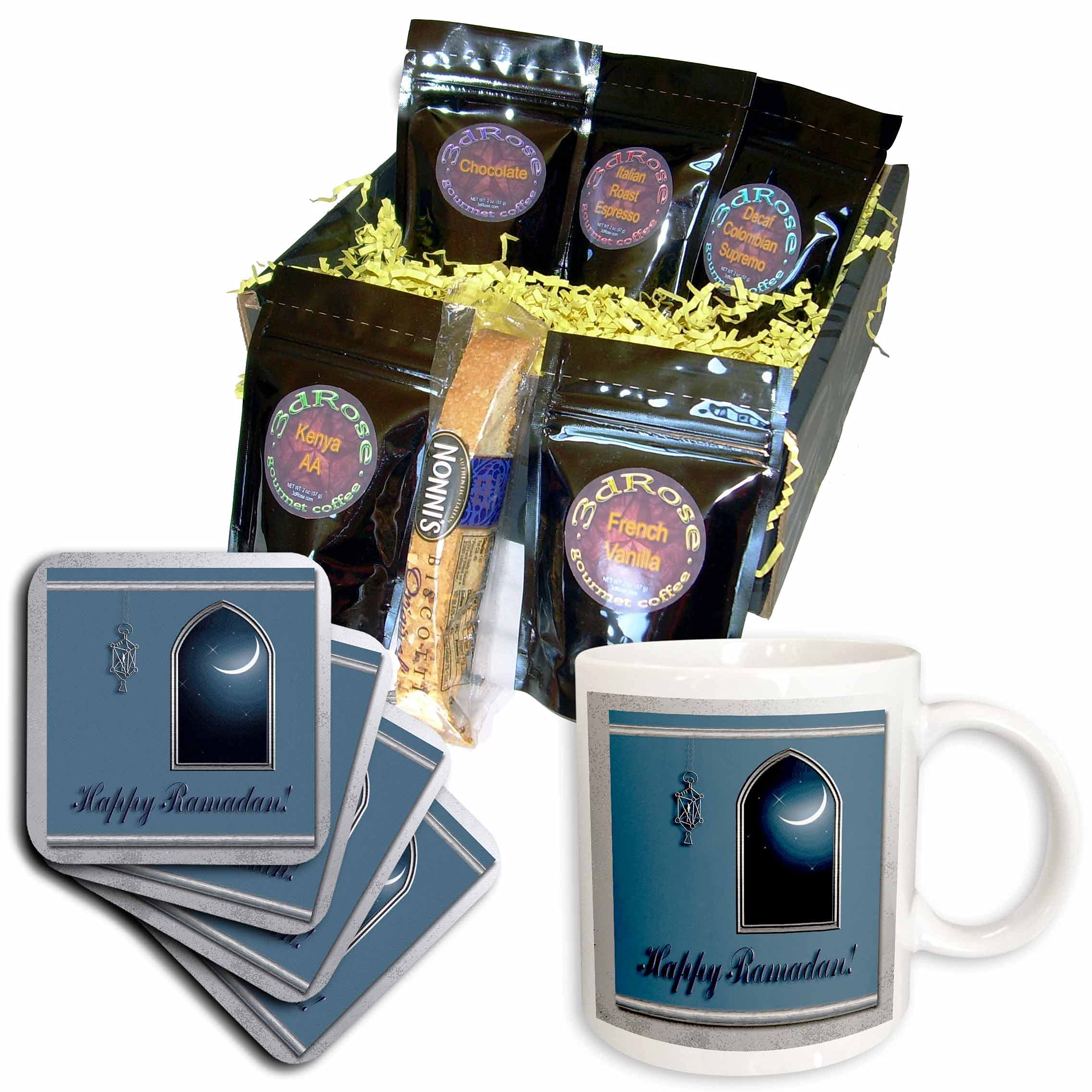 3dRose Ramadan Lantern with Moon in the Window - Coffee Gift Baskets (cgb_22457_1)